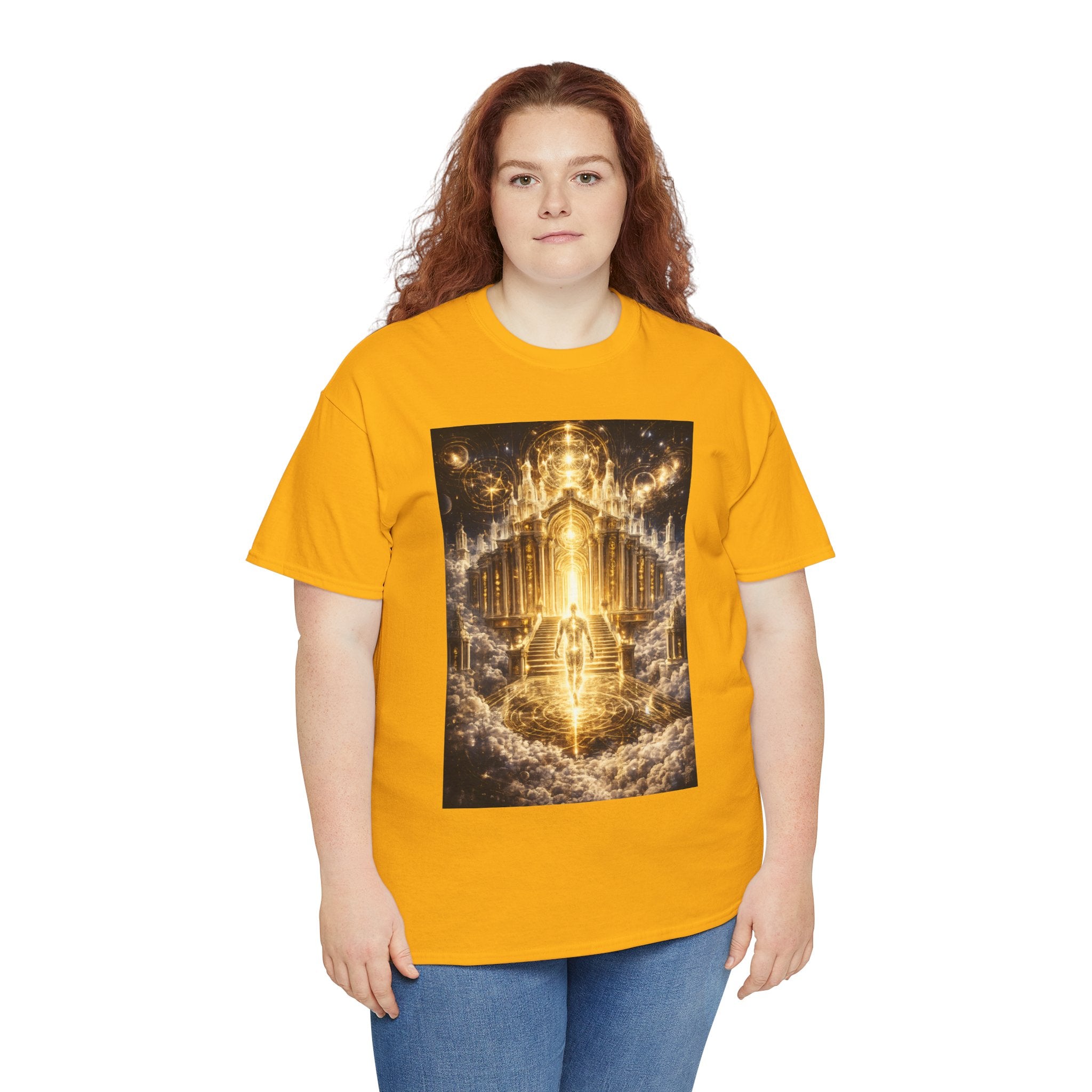 Temple of Consciousness T Shirt – Celestial Spiritual Stairway Graphic Tee
