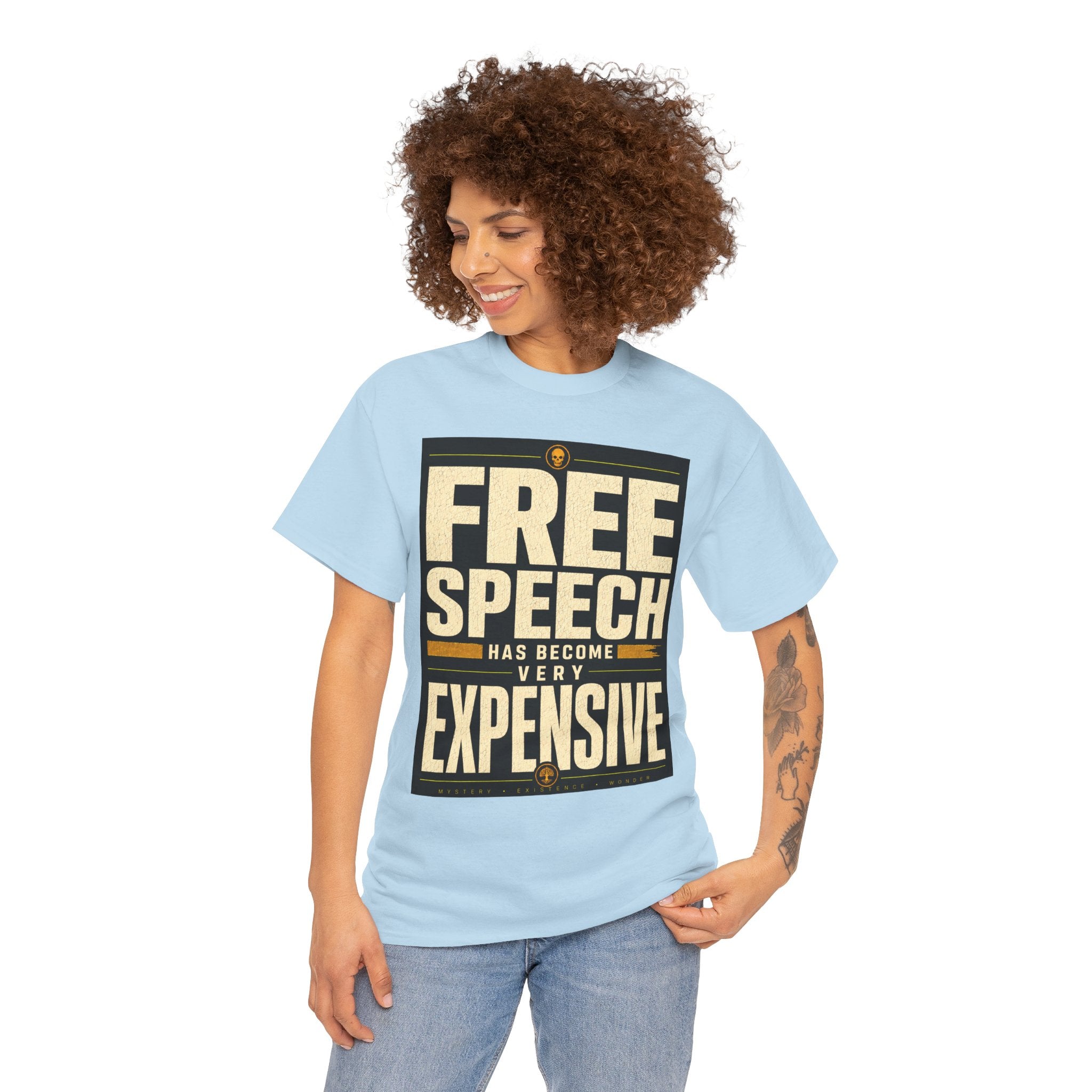 Free Speech Quote T Shirt – Political Statement Graphic Tee for Free Thinkers