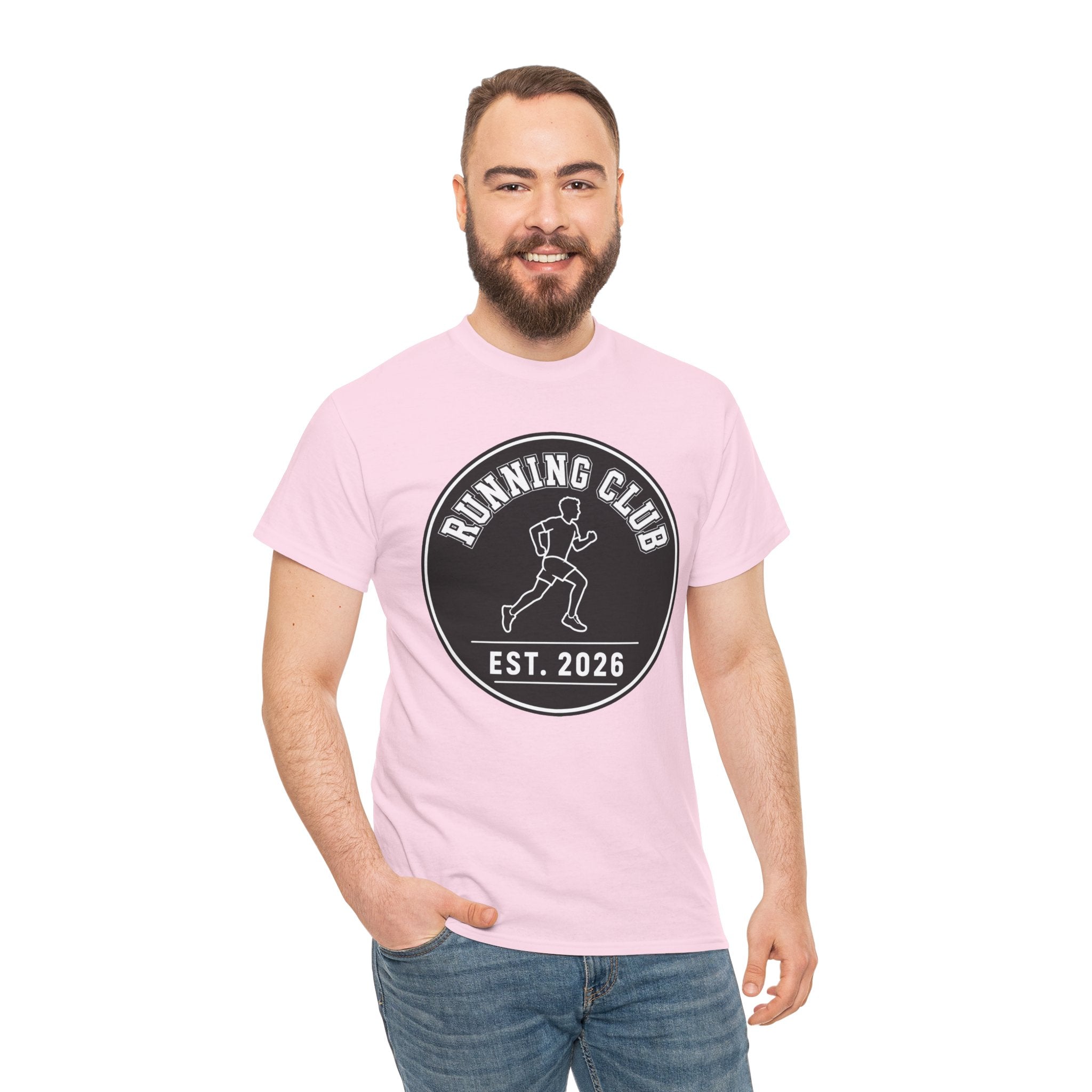 Running Club Est. 2026 T-Shirt – Vintage Runner Badge Graphic Tee
