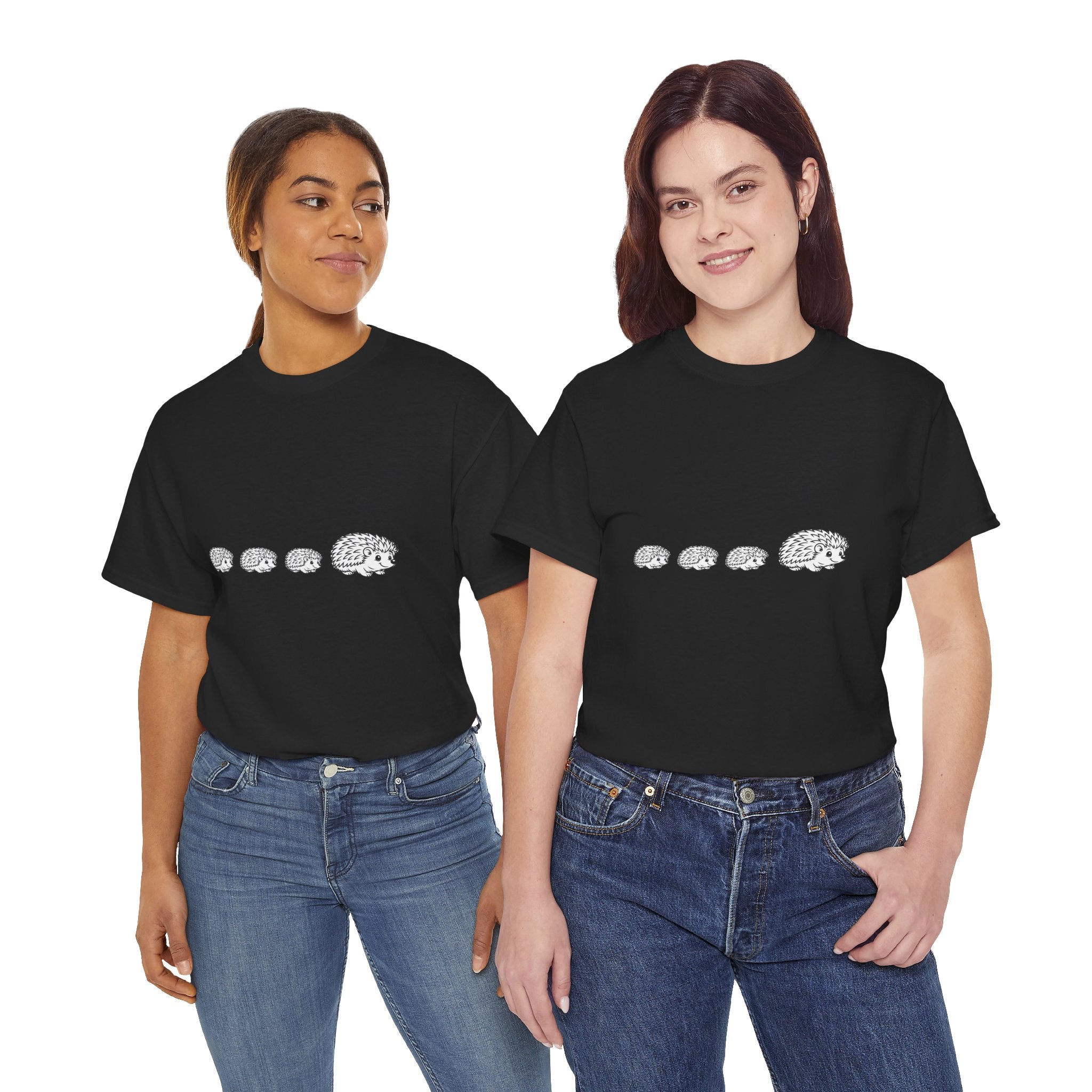 Cute Hedgehog Train T Shirt – Funny Growing Hedgehog Graphic Tee for Animal Lovers