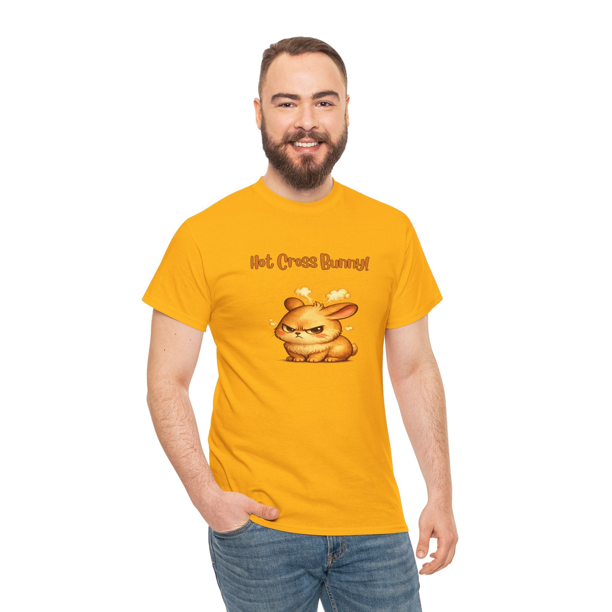 Hot Cross Bunny T Shirt – Funny Angry Bunny Easter Graphic Tee