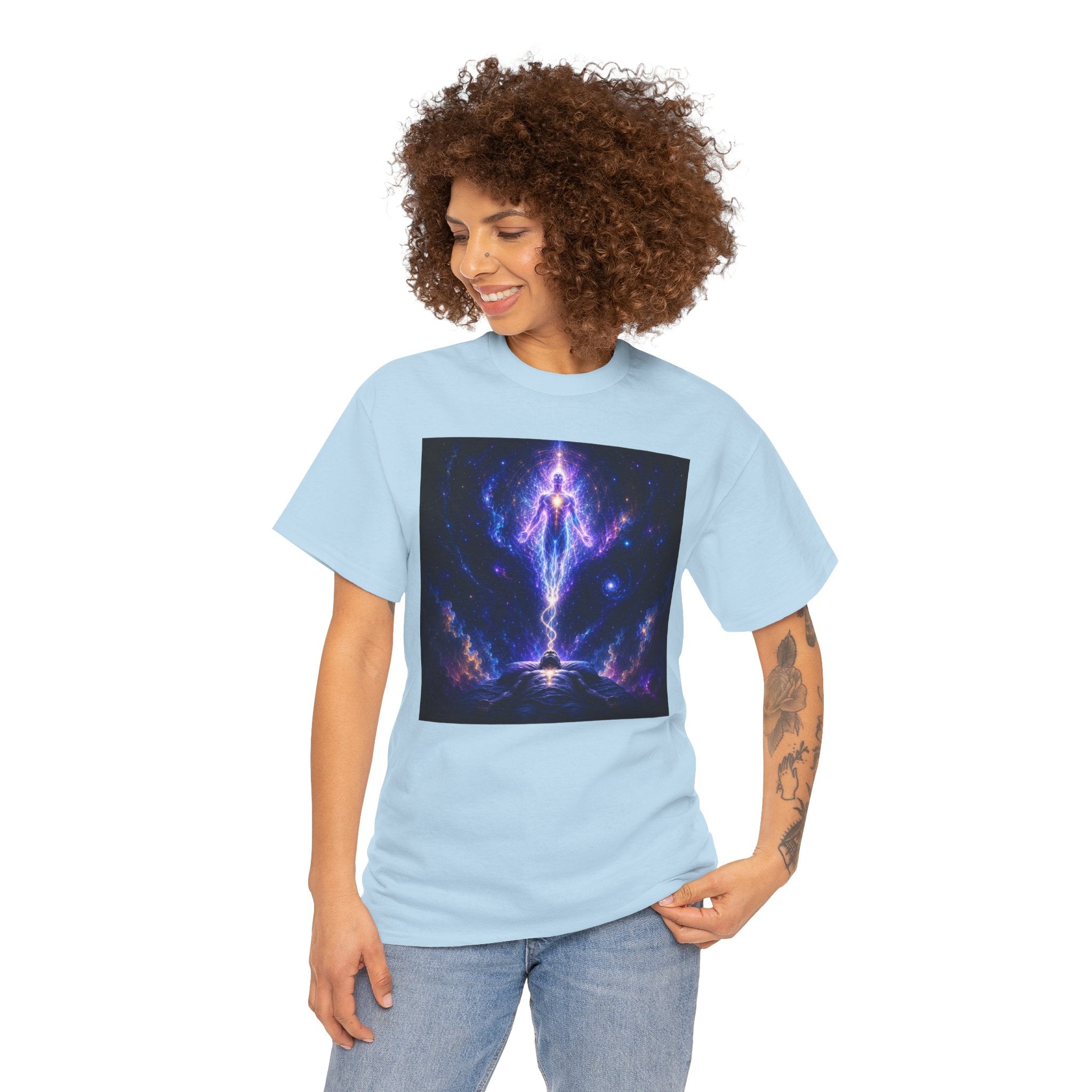 The Separation Spiritual Ascension Tee — Cosmic Energy Meditation Graphic T Shirt