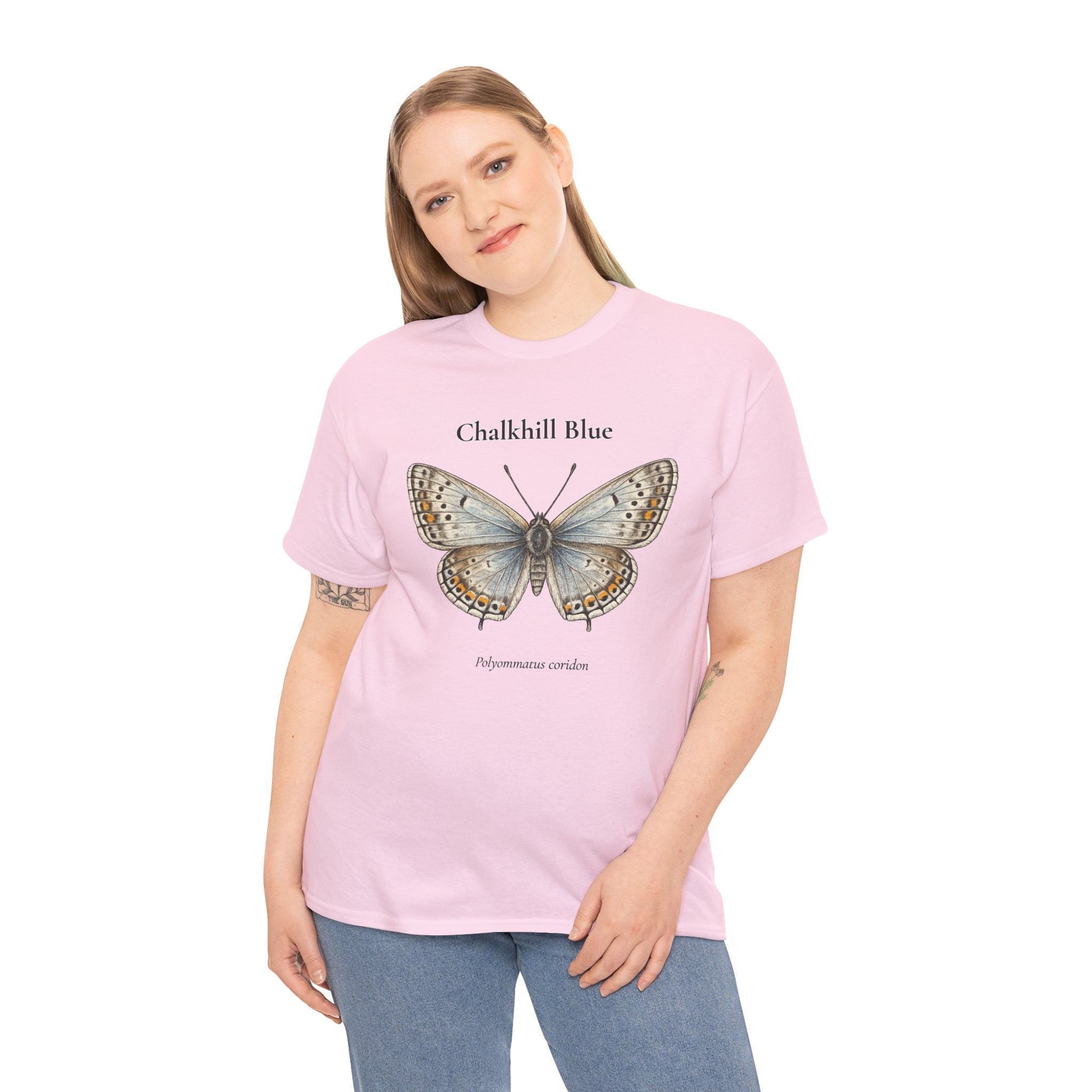 Chalkhill Blue Butterfly Graphic T-Shirt | WildOrbit