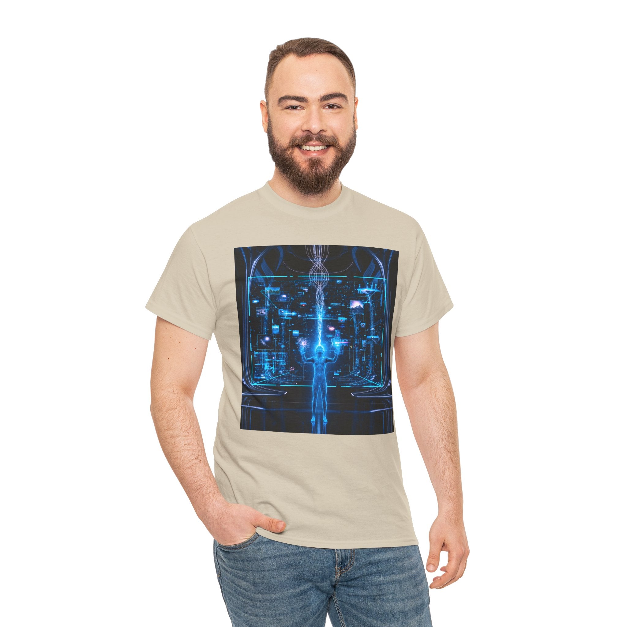 Sci Fi Regeneration Cyberpunk Neural Interface T Shirt – Futuristic AI Cyberpunk Graphic Tee