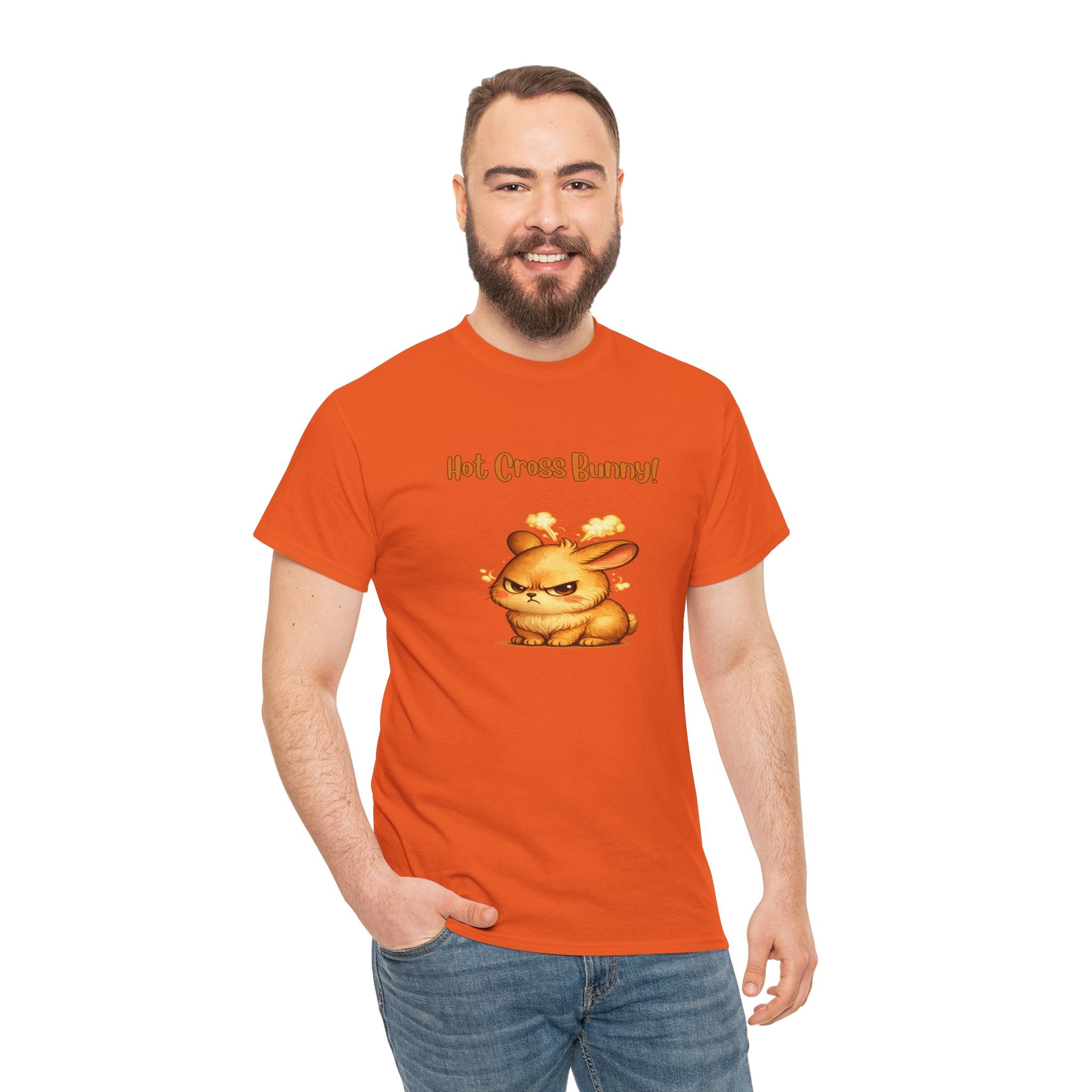 Hot Cross Bunny T Shirt – Funny Angry Bunny Easter Graphic Tee