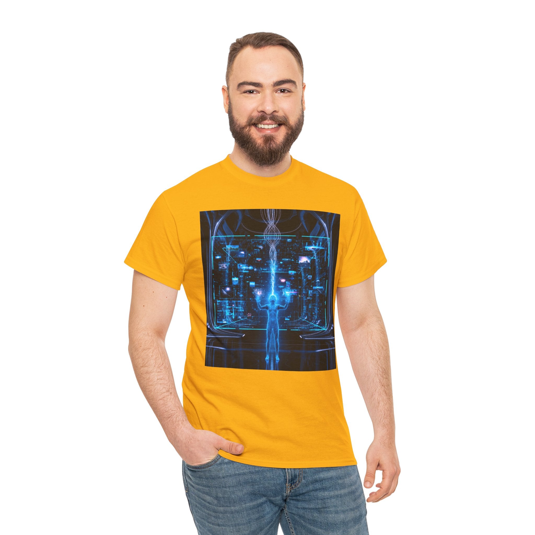 Sci Fi Regeneration Cyberpunk Neural Interface T Shirt – Futuristic AI Cyberpunk Graphic Tee