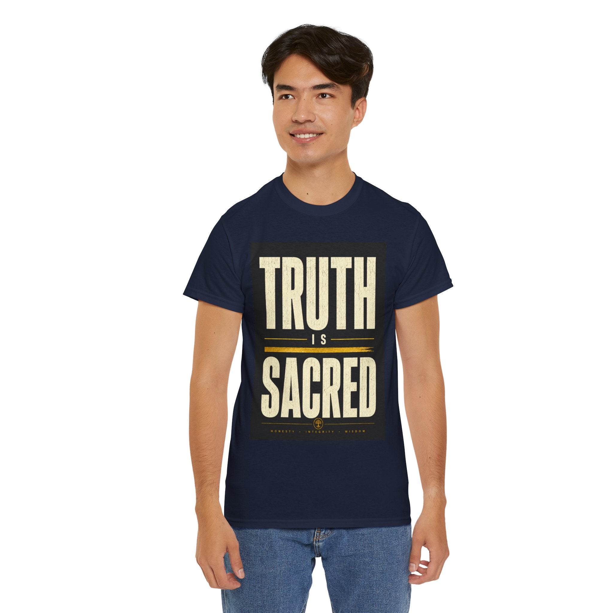 Truth Is Sacred T Shirt – Inspirational Quote Graphic Tee for Men & Women