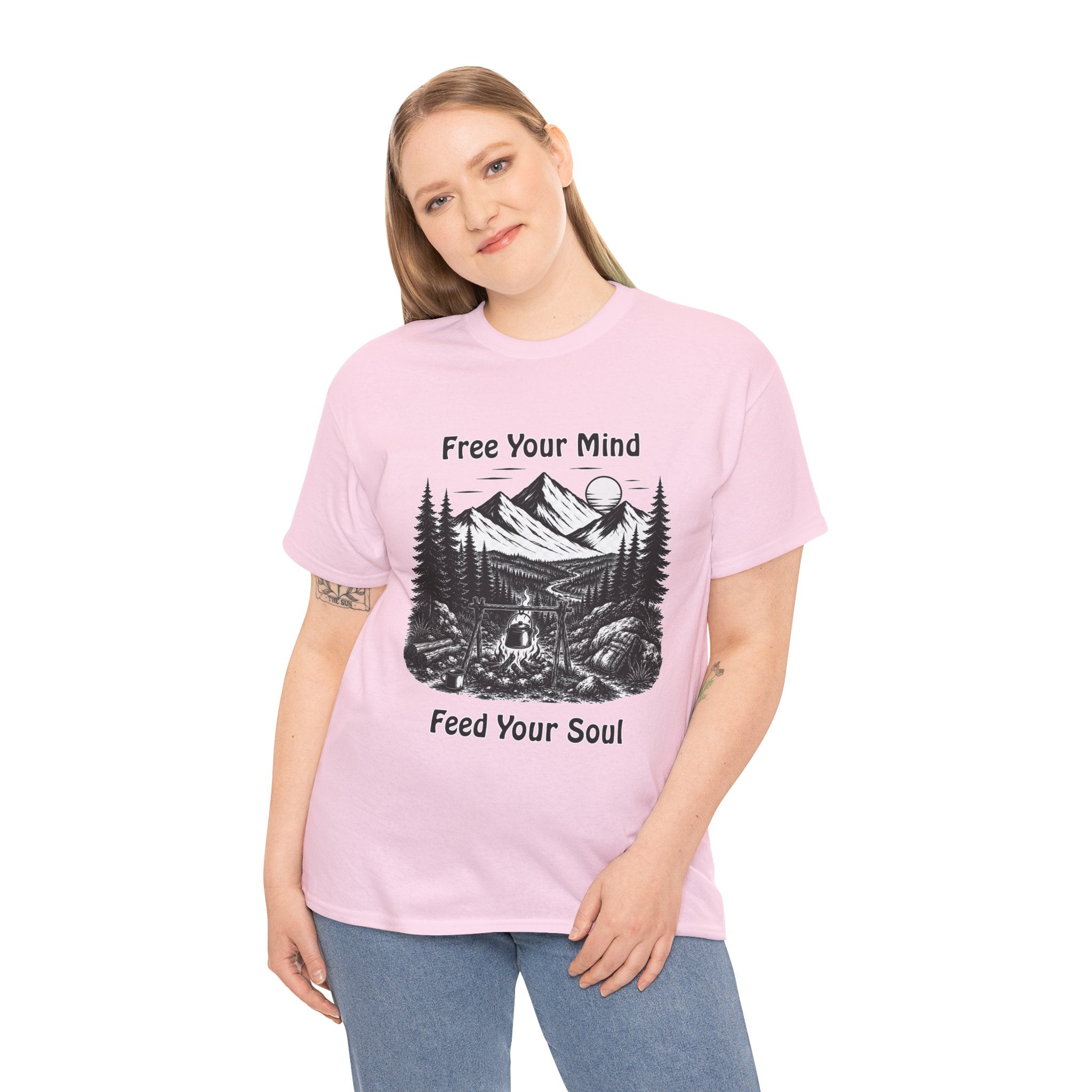 Free Your Mind Feed Your Soul Camping & Hiking T Shirt