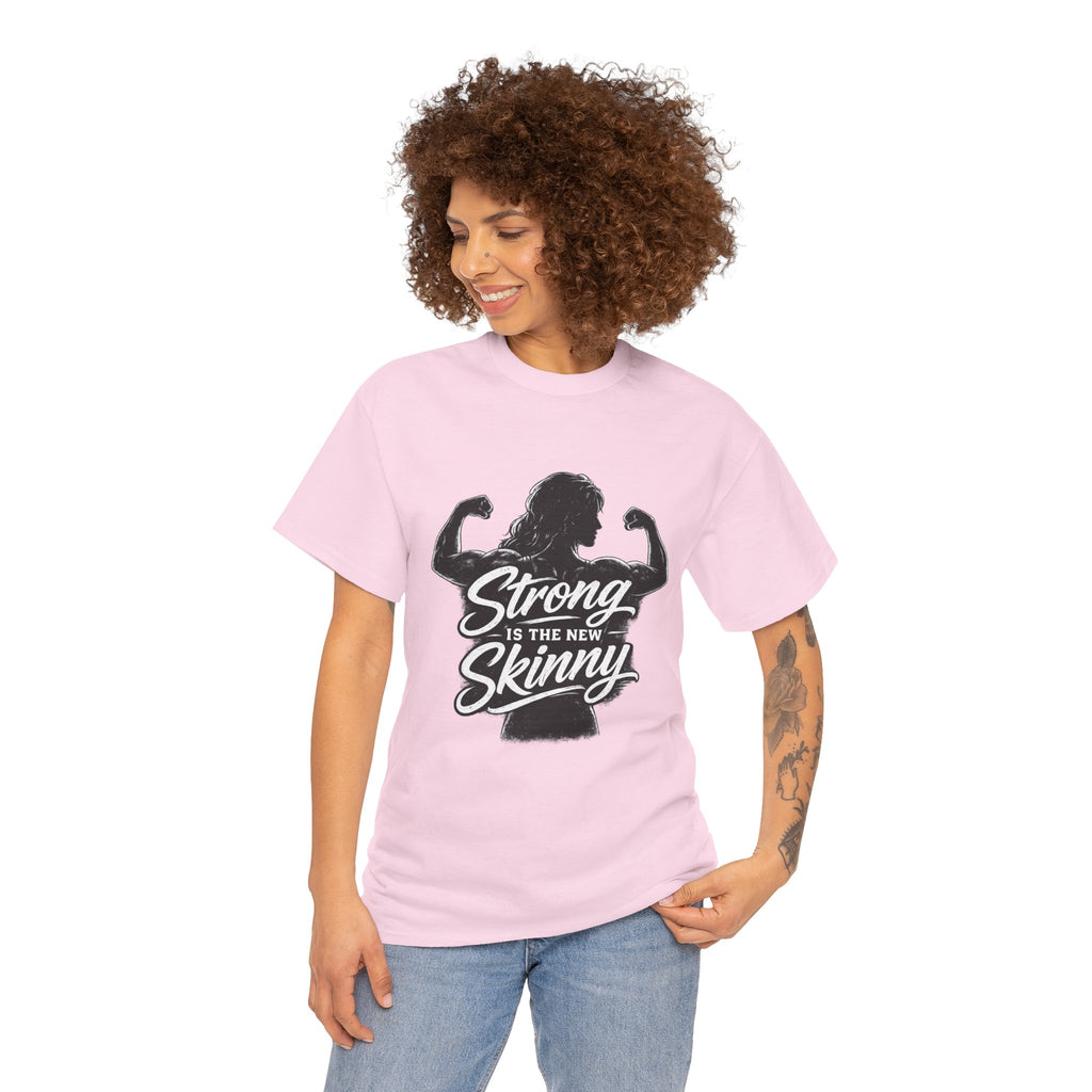 Strong Is The New Skinny T-Shirt | Women's Empowerment Gym Shirt | Weightlifting Gift for Her