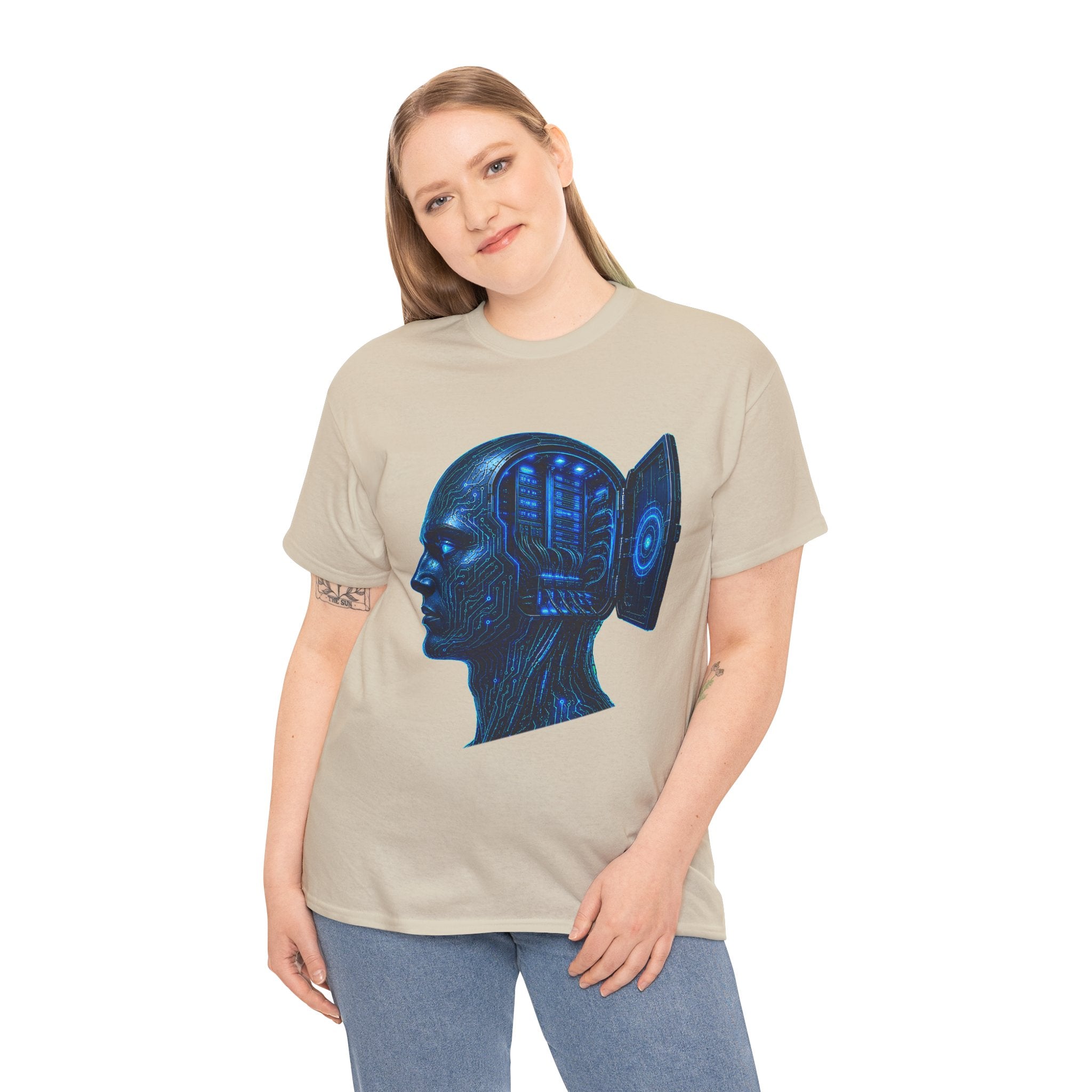 Mainframe Mind Cyberpunk Graphic T-Shirt | WildOrbit