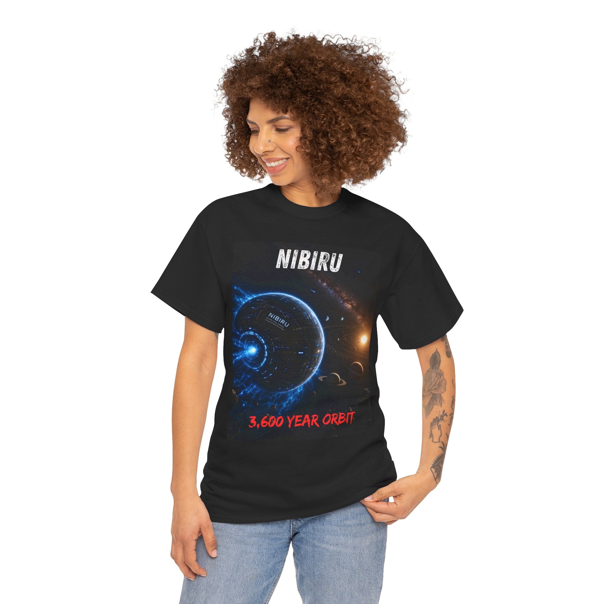 Nibiru 3,600 Year Orbit T Shirt – Ancient Alien Sci Fi Planet Graphic Tee