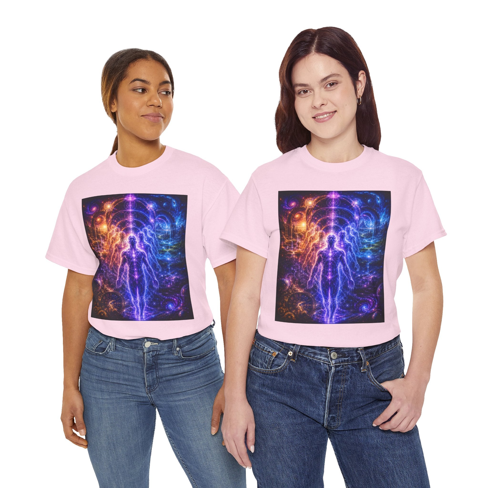 The Multidimensional Self T Shirt – Spiritual Cosmic Aura Graphic Tee