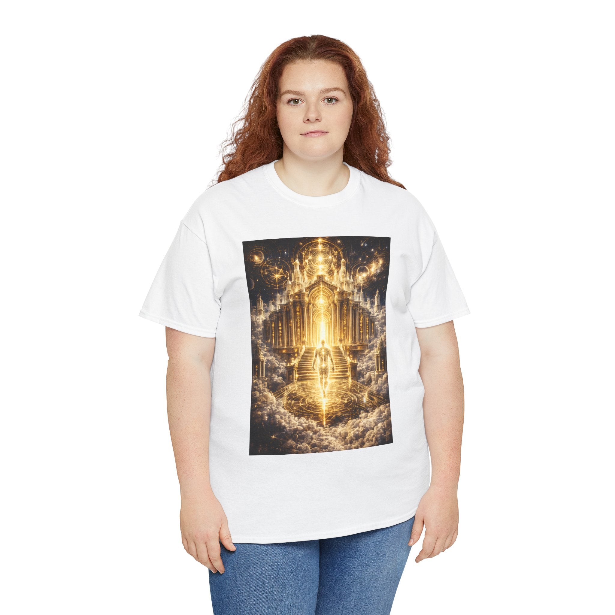 Temple of Consciousness T Shirt – Celestial Spiritual Stairway Graphic Tee
