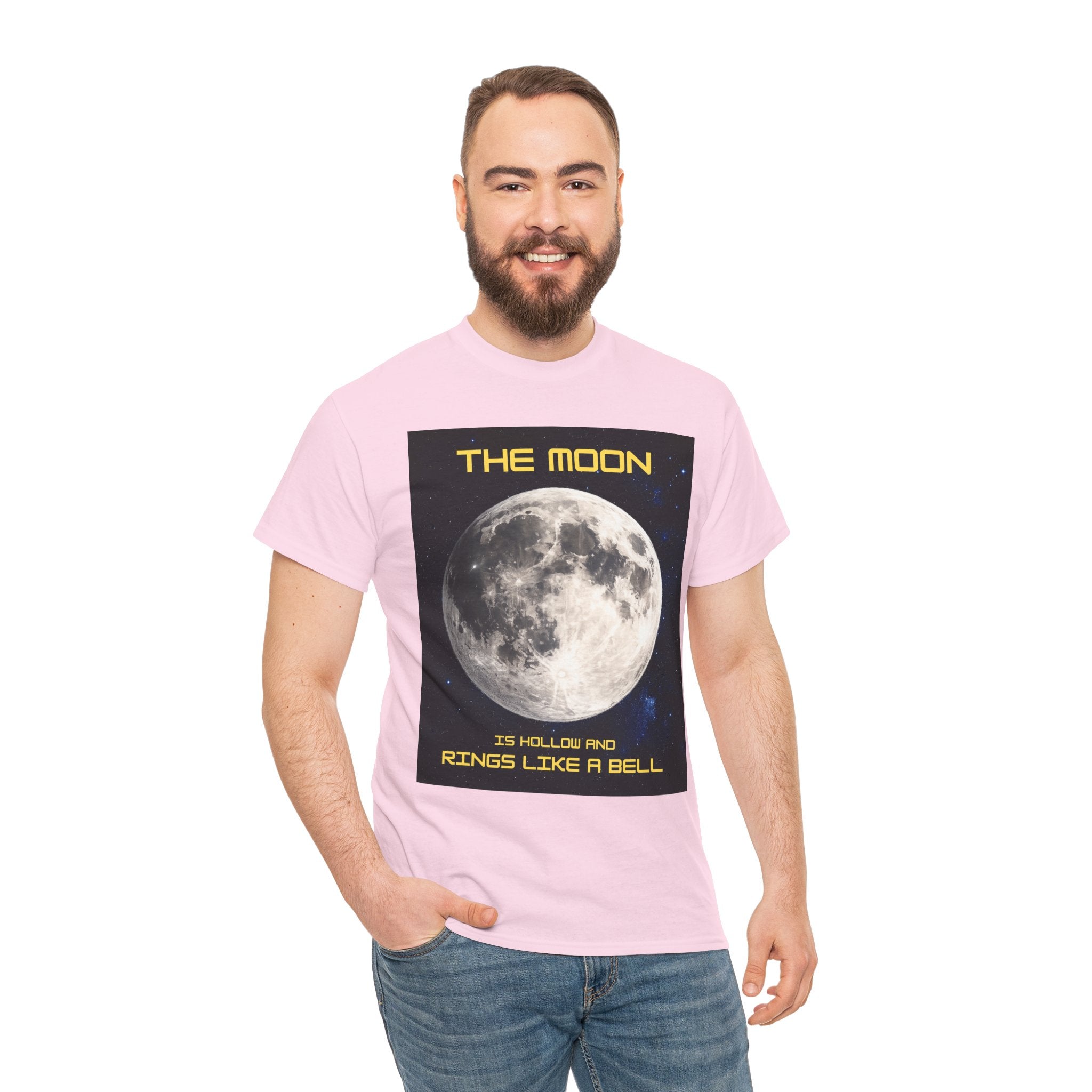 The Moon Is Hollow and Rings Like a Bell T-Shirt – Ancient Aliens Moon Theory Sci-Fi Graphic Tee