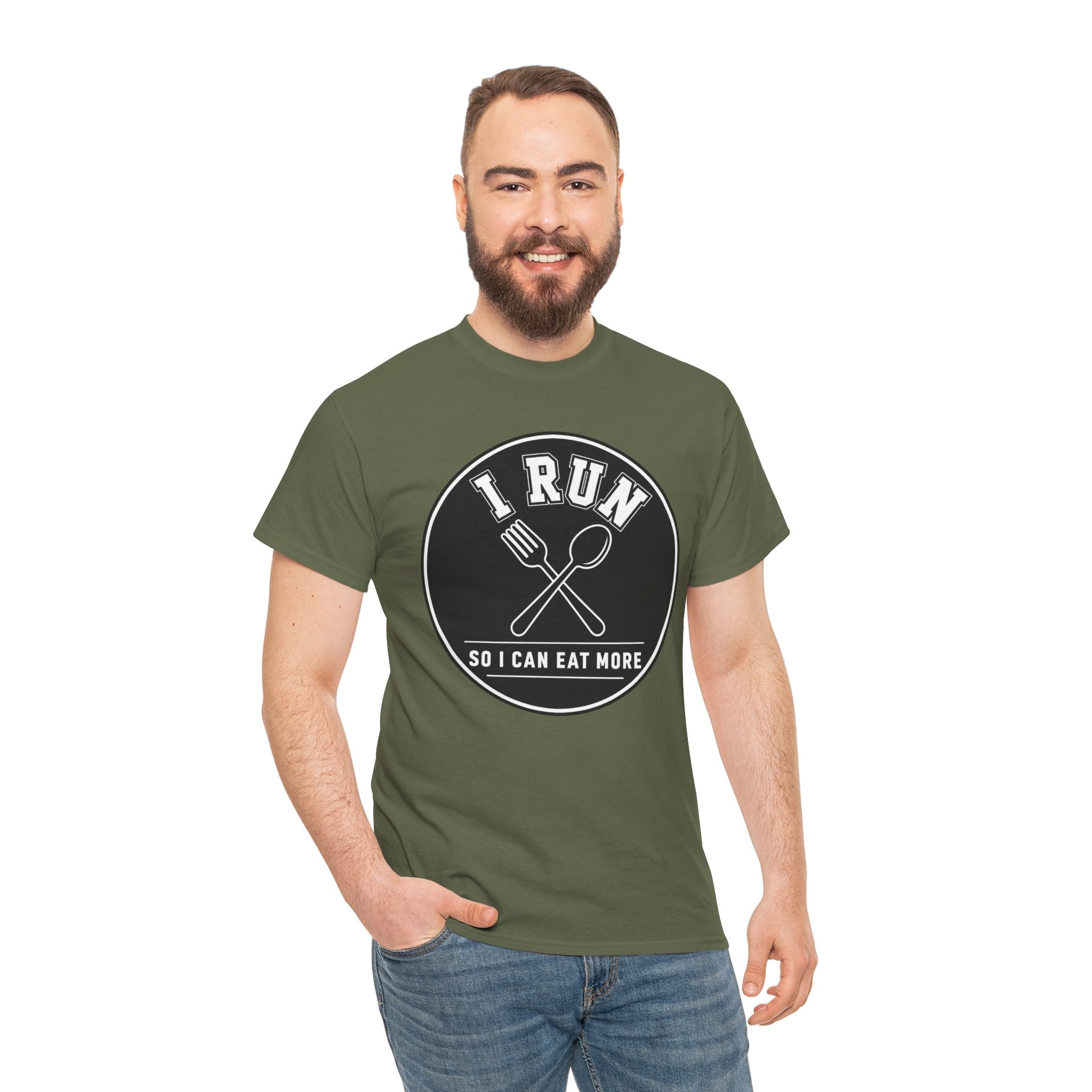 I Run So I Can Eat More T-Shirt – Funny Foodie Running Graphic Tee