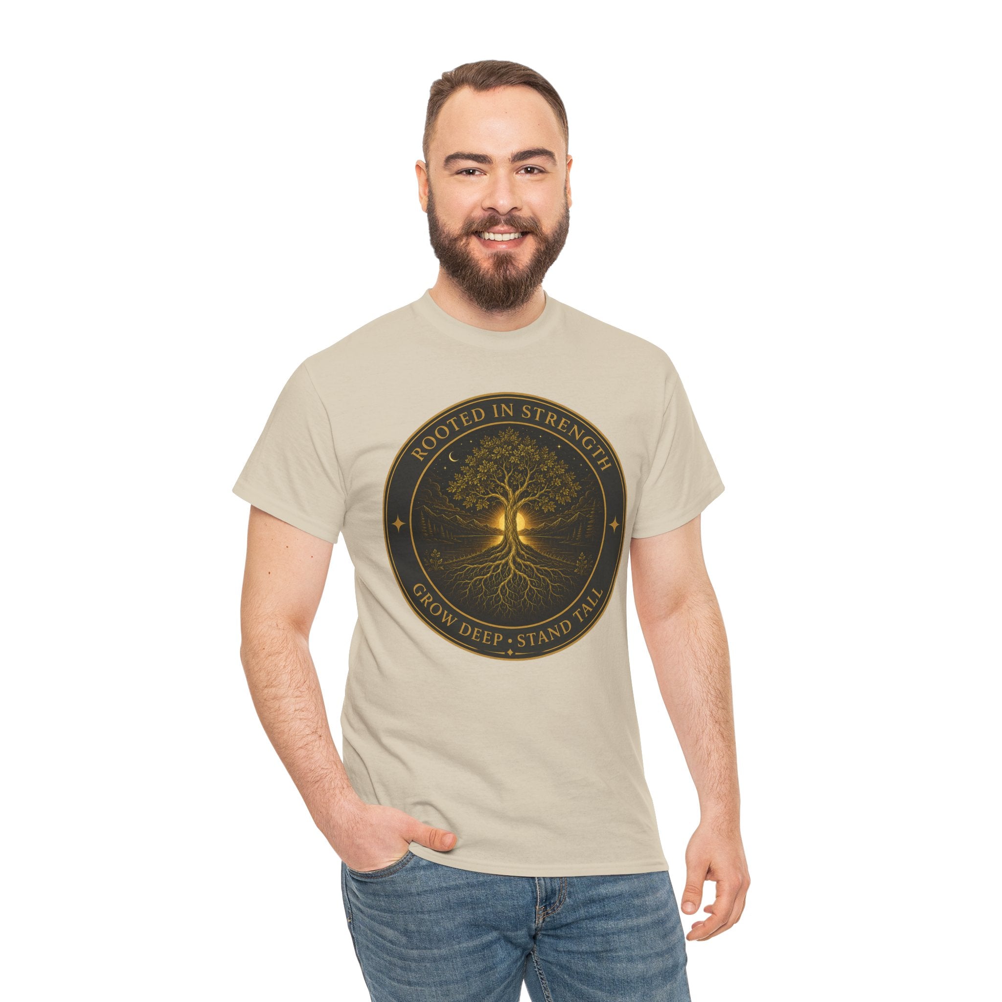 Rooted in Strength Tree of Life T-Shirt – Sacred Symbol Graphic Tee