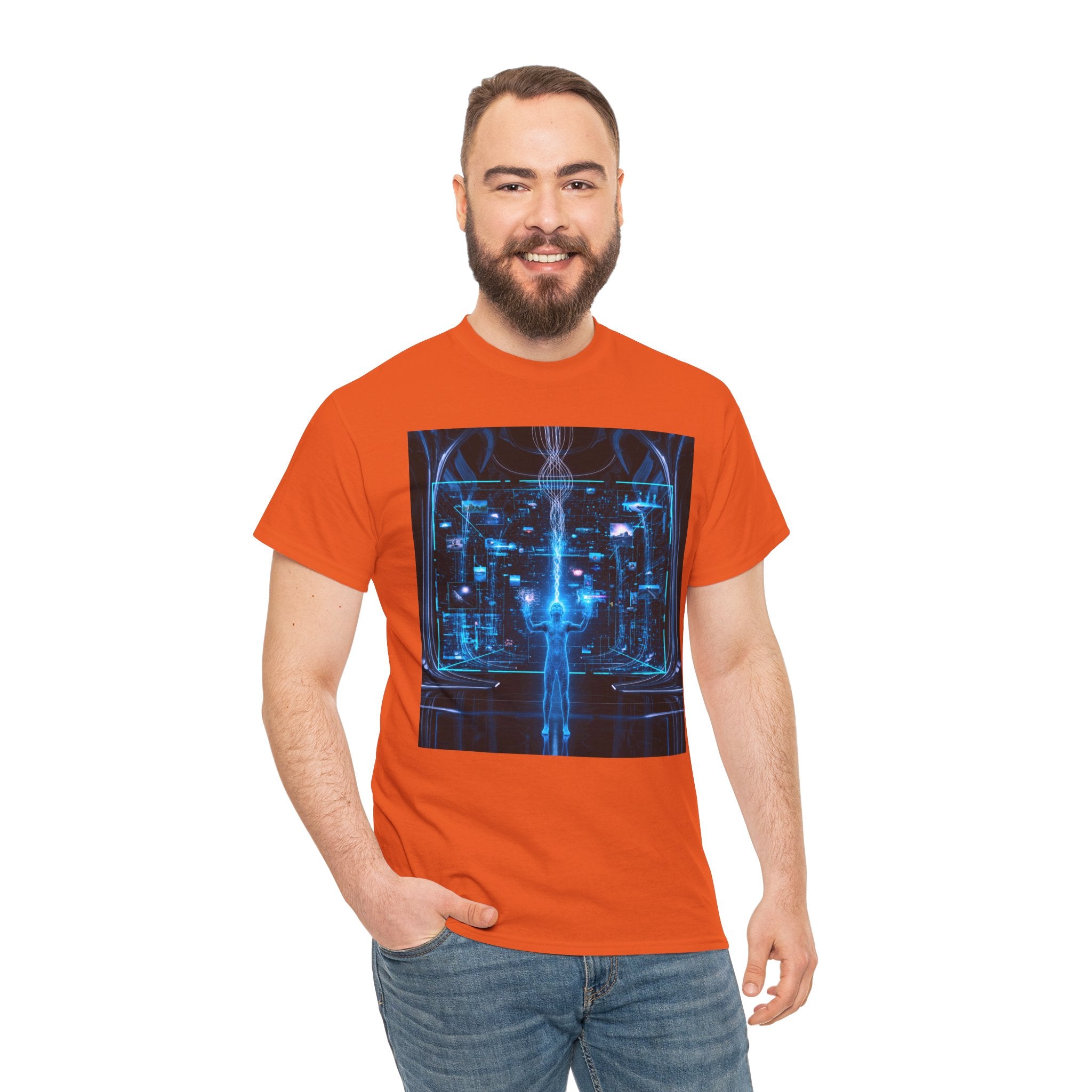 Sci Fi Regeneration Cyberpunk Neural Interface T Shirt – Futuristic AI Cyberpunk Graphic Tee