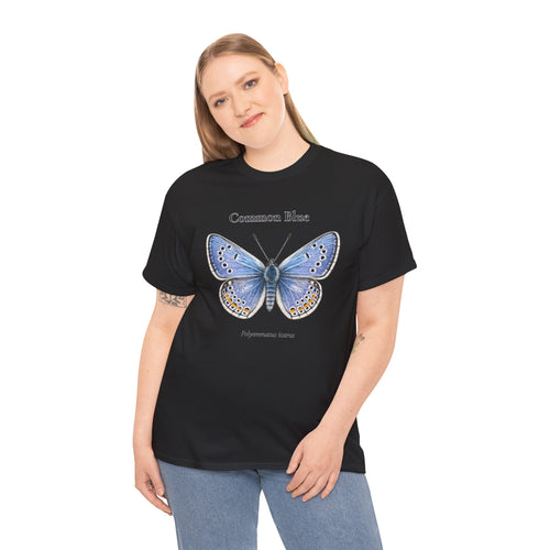 Common Blue Butterfly Graphic T-Shirt | WildOrbit