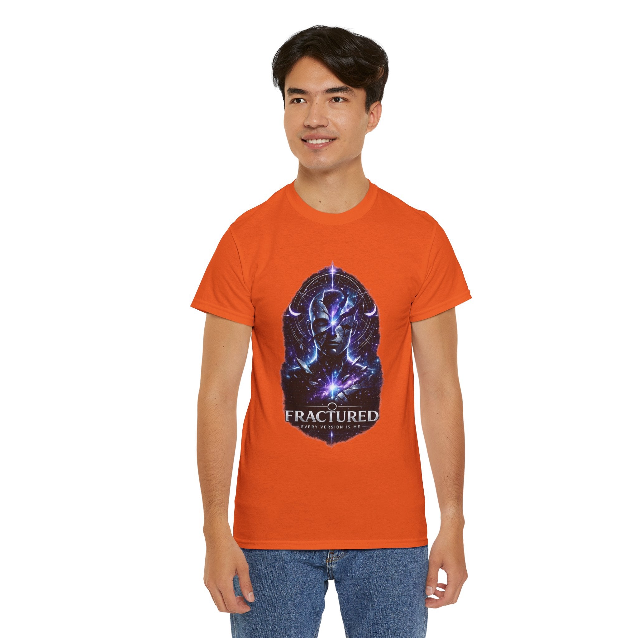 Fractured Cosmic Meditation Shirt – Dark Spiritual Galaxy Graphic T Shirt