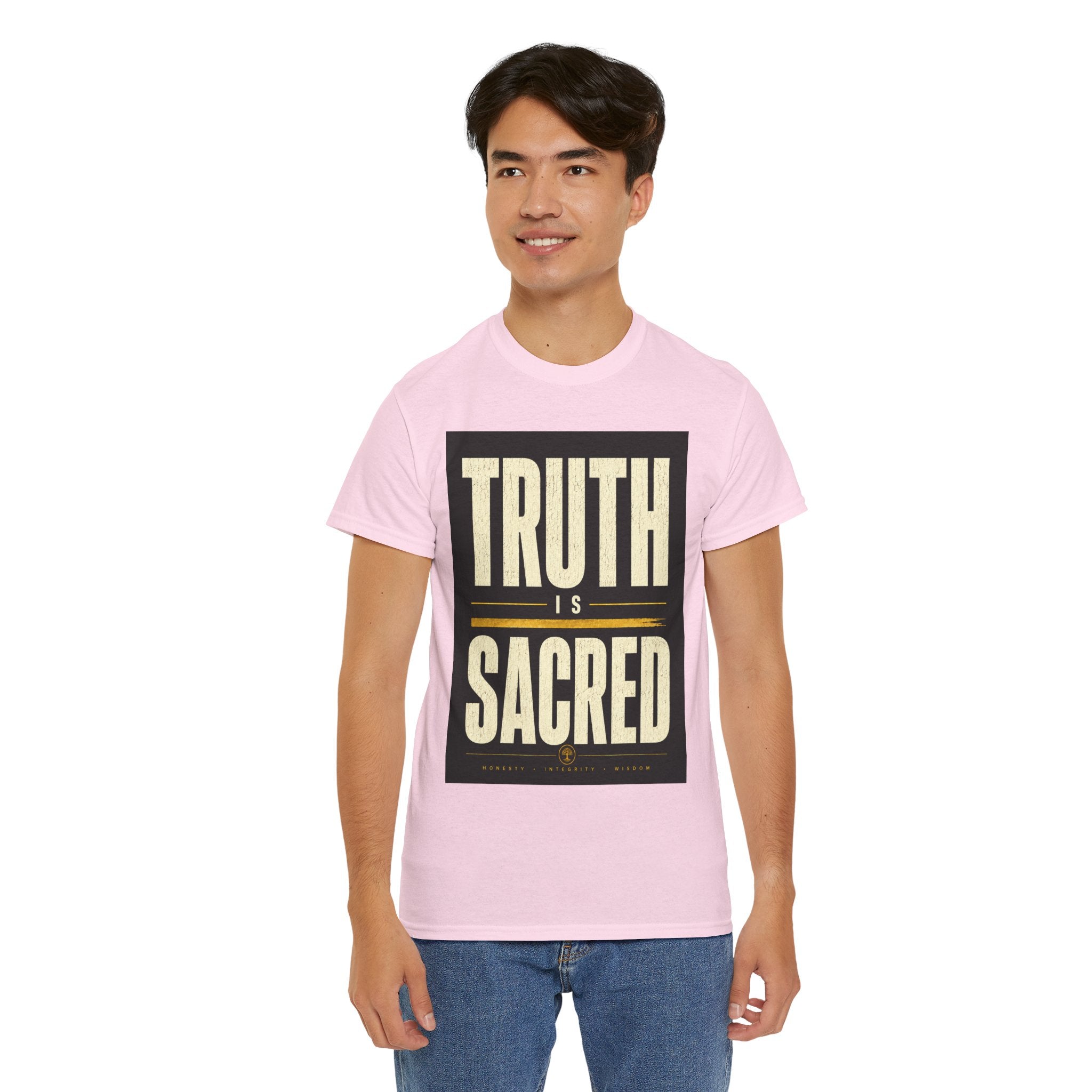 Truth Is Sacred T Shirt – Inspirational Quote Graphic Tee for Men & Women