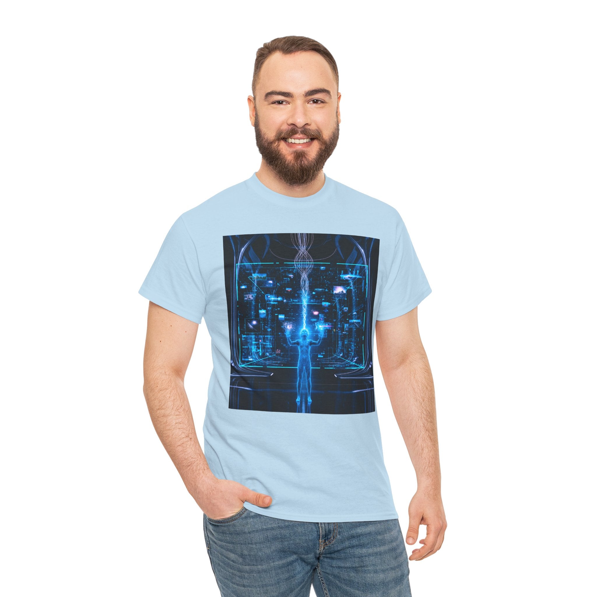 Sci Fi Regeneration Cyberpunk Neural Interface T Shirt – Futuristic AI Cyberpunk Graphic Tee