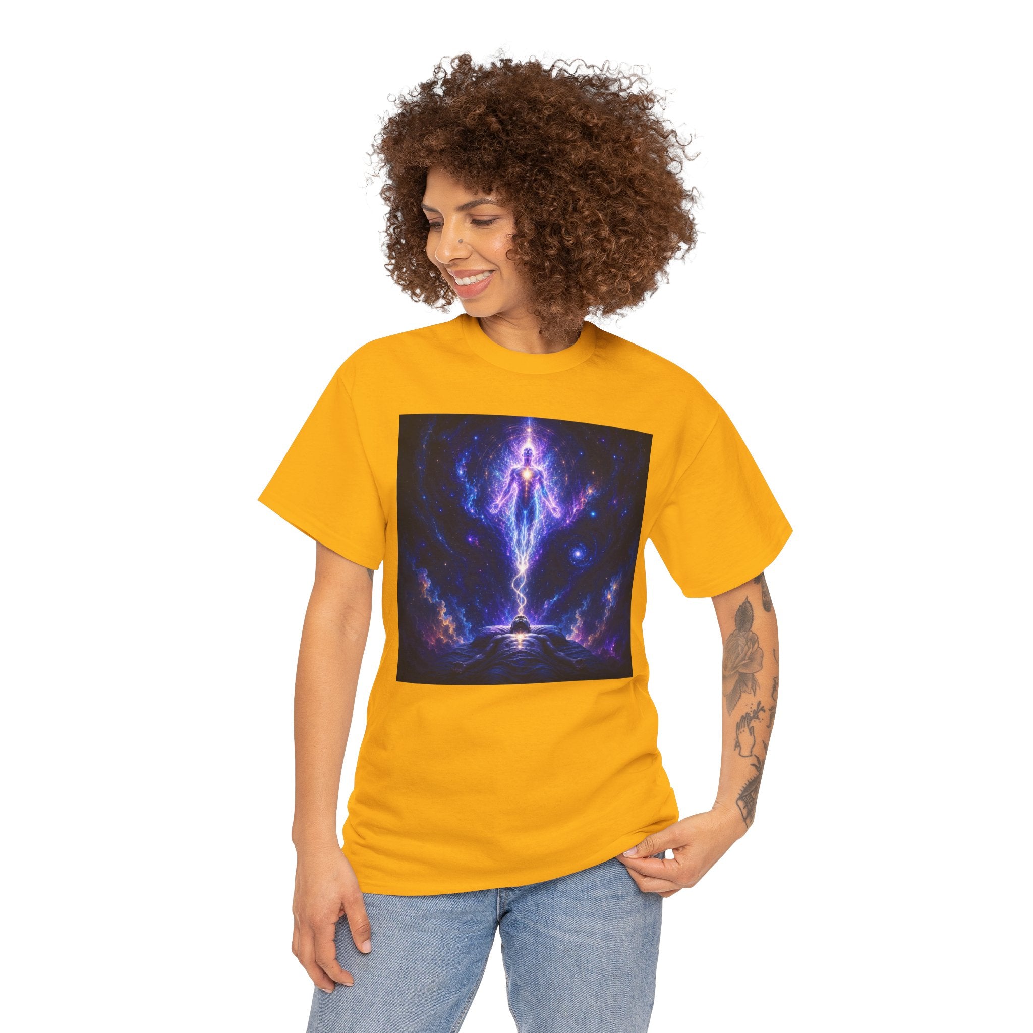 The Separation Spiritual Ascension Tee — Cosmic Energy Meditation Graphic T Shirt