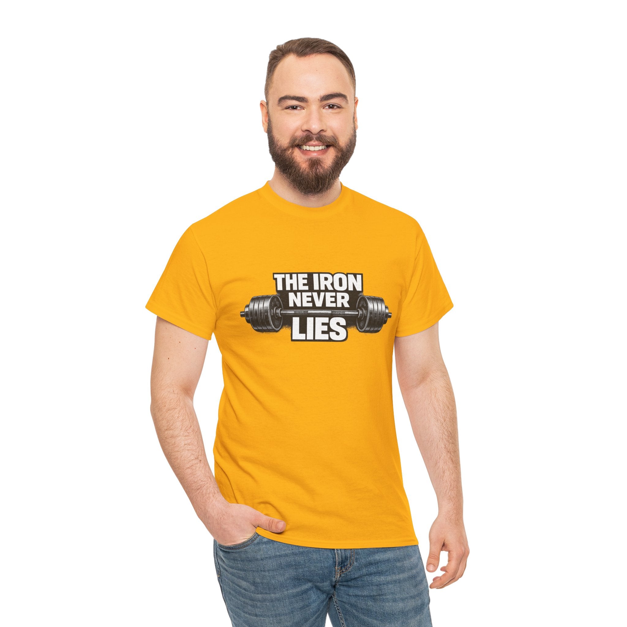 The Iron Never Lies T-Shirt | Powerlifting Gym Shirt | Motivational Weightlifting Gift for Men & Women
