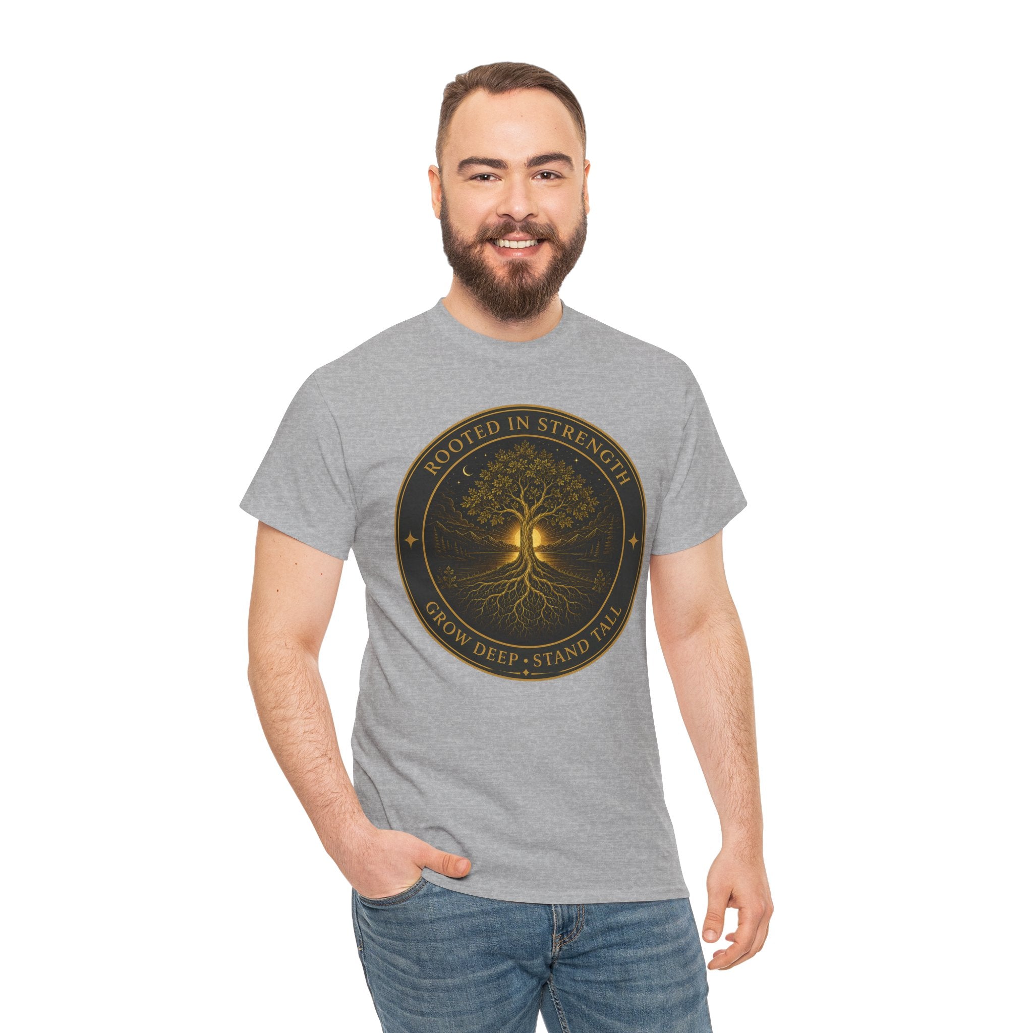 Rooted in Strength Tree of Life T-Shirt – Sacred Symbol Graphic Tee