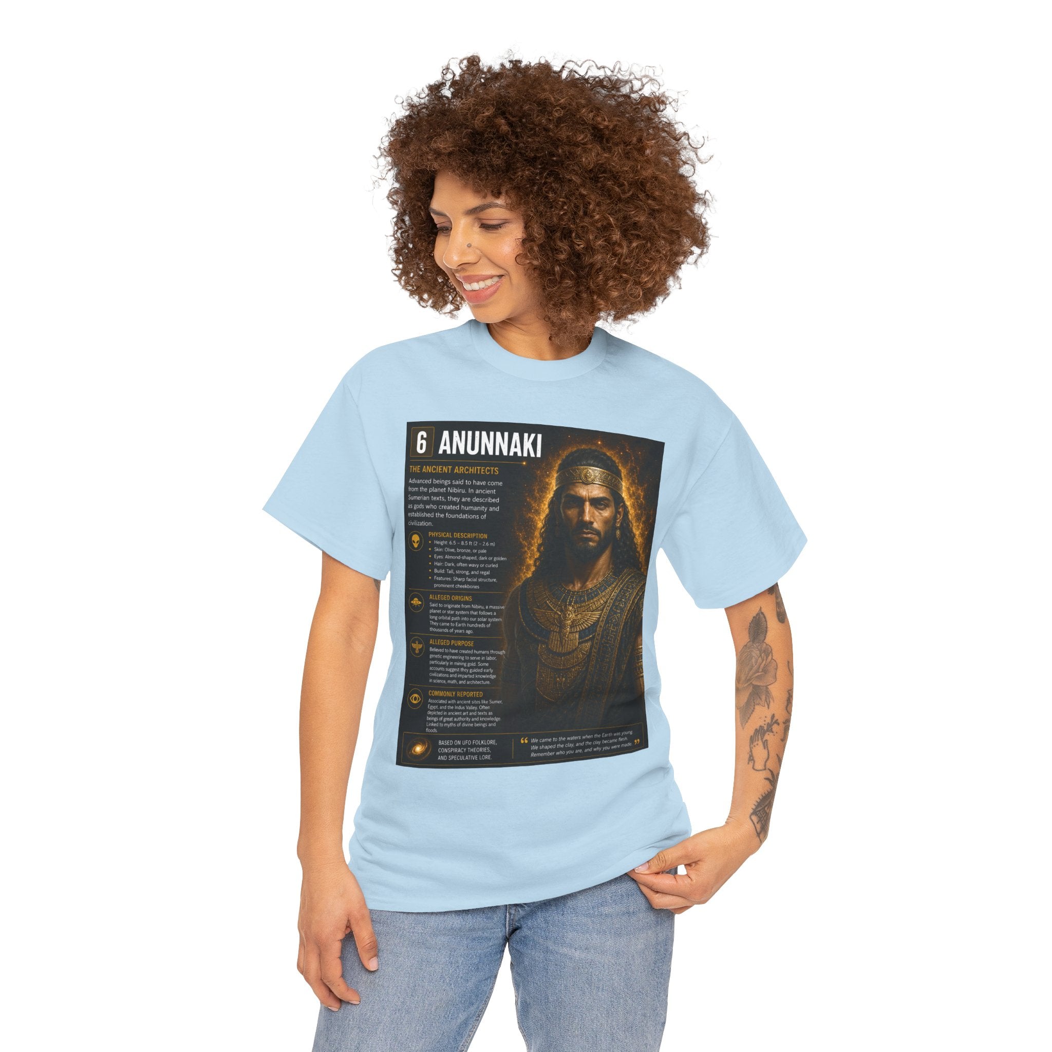 Anunnaki Alien T-Shirt – Ancient Aliens Informational Sci-Fi Graphic Tee for UFO Fans