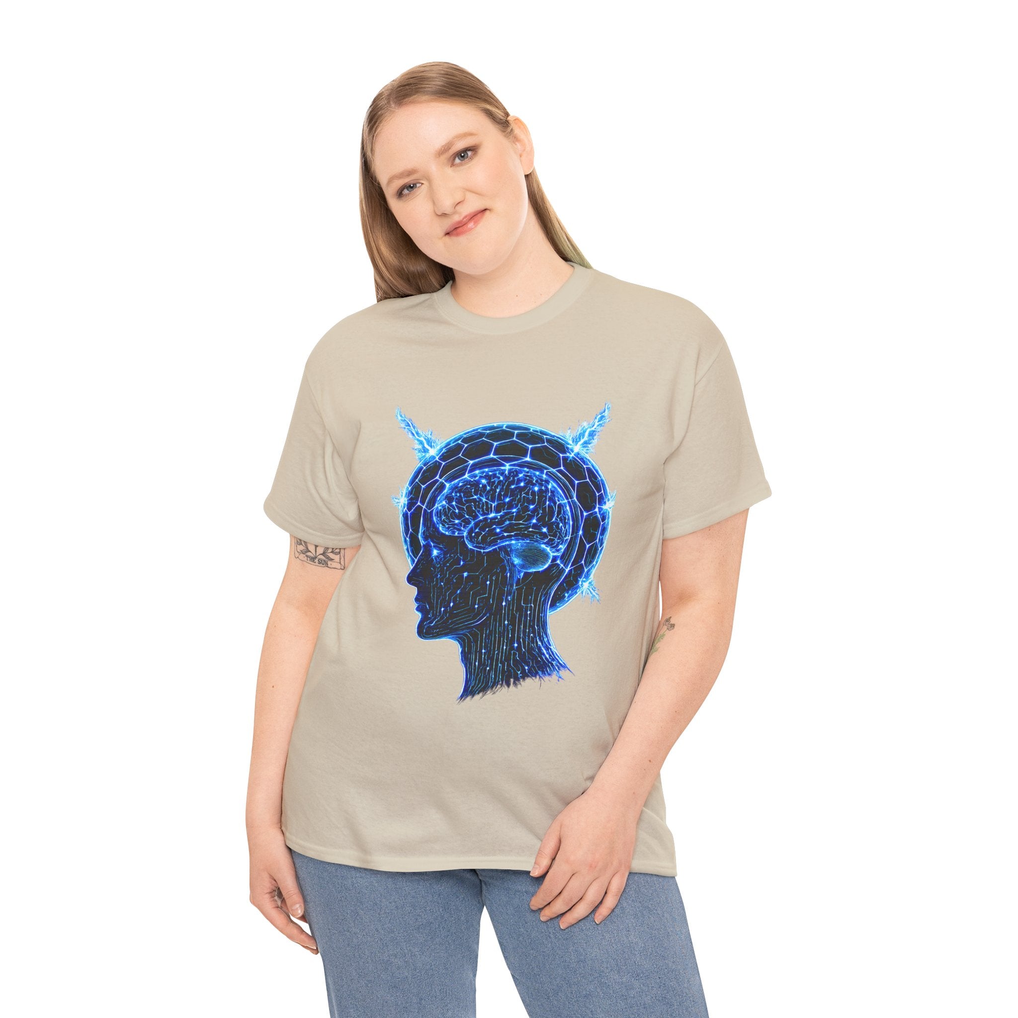 Neural Firewall Cyberpunk Graphic T-Shirt | WildOrbit