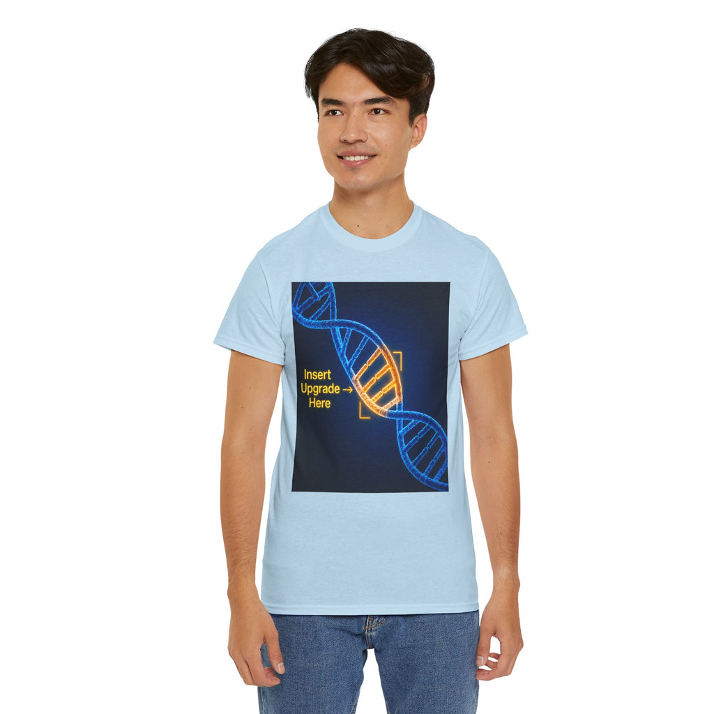 DNA Helix Graphic T Shirt – Insert Upgrade Here Ancient Alien Science Tee