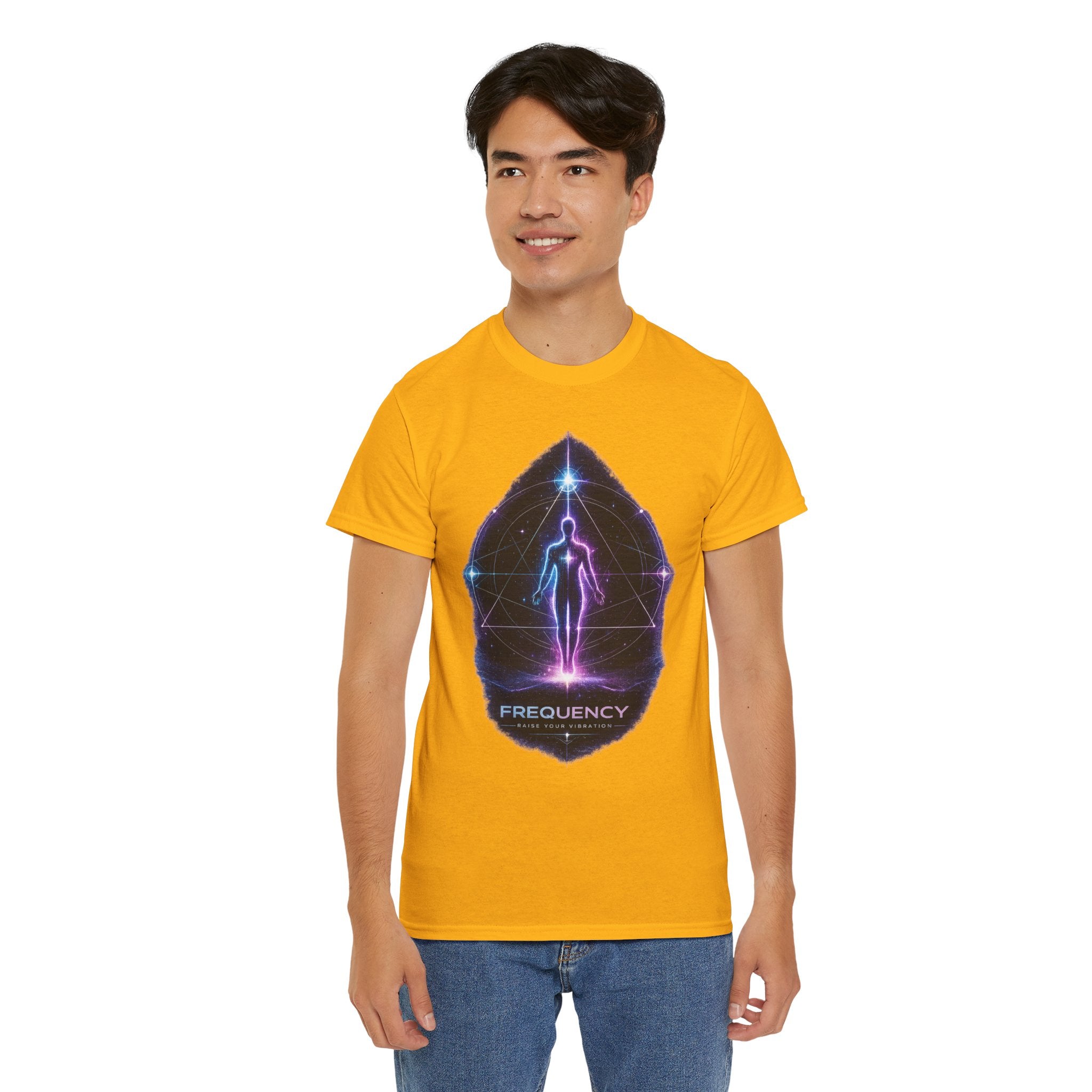 Frequency Vibration T Shirt – Spiritual Awakening Cosmic Energy Graphic Shirt