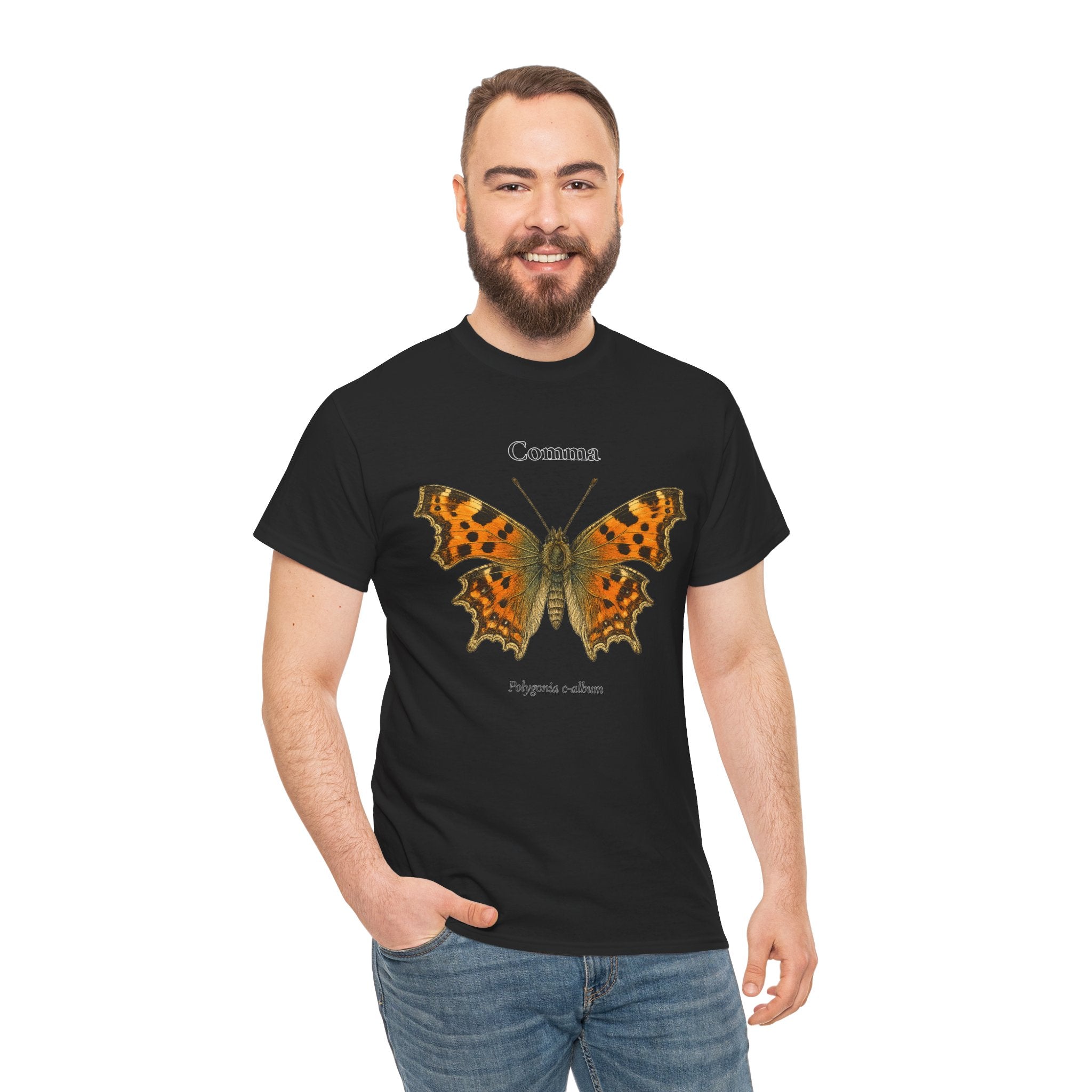 Comma Butterfly Graphic T-Shirt | WildOrbit