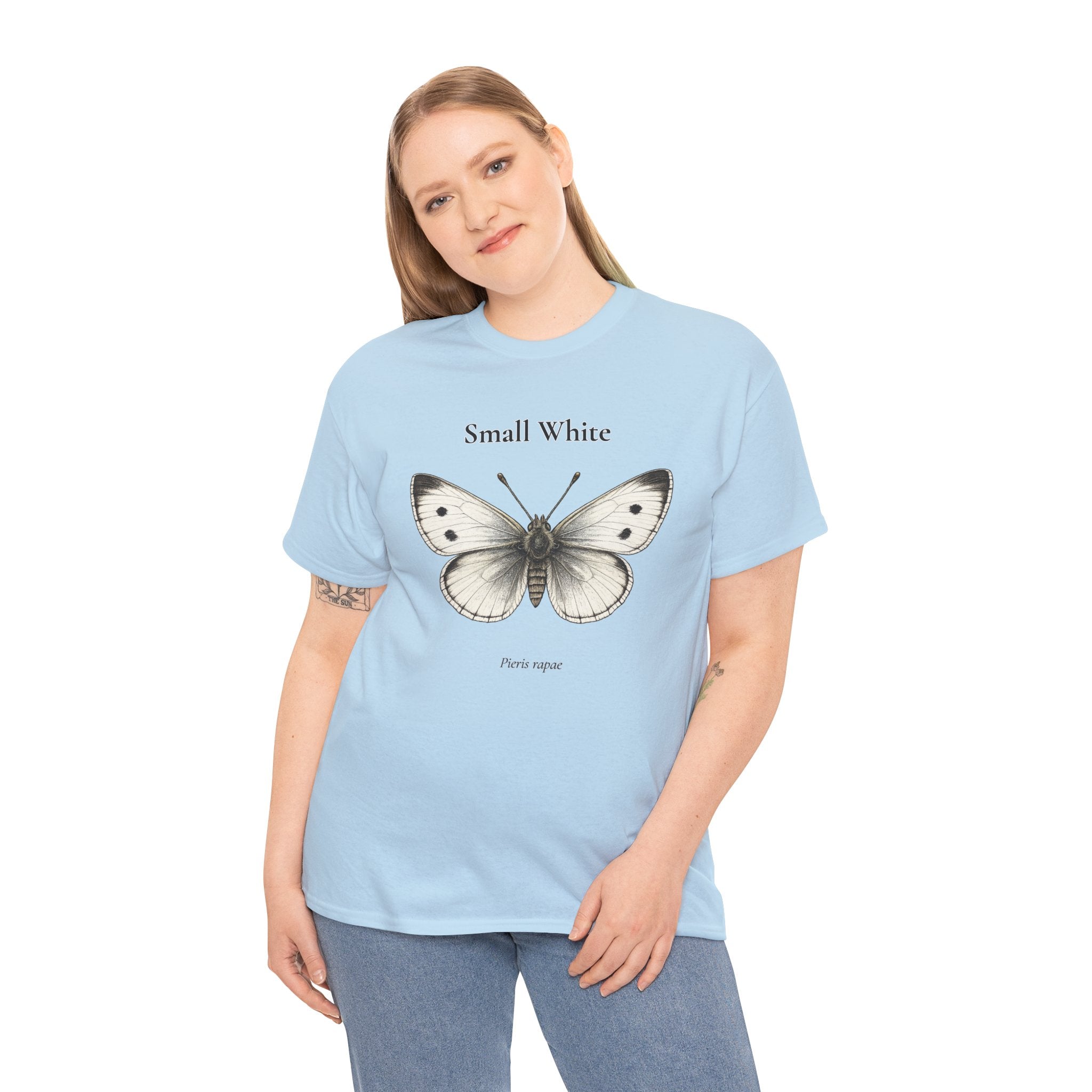 Small White Butterfly Graphic T-Shirt | WildOrbit