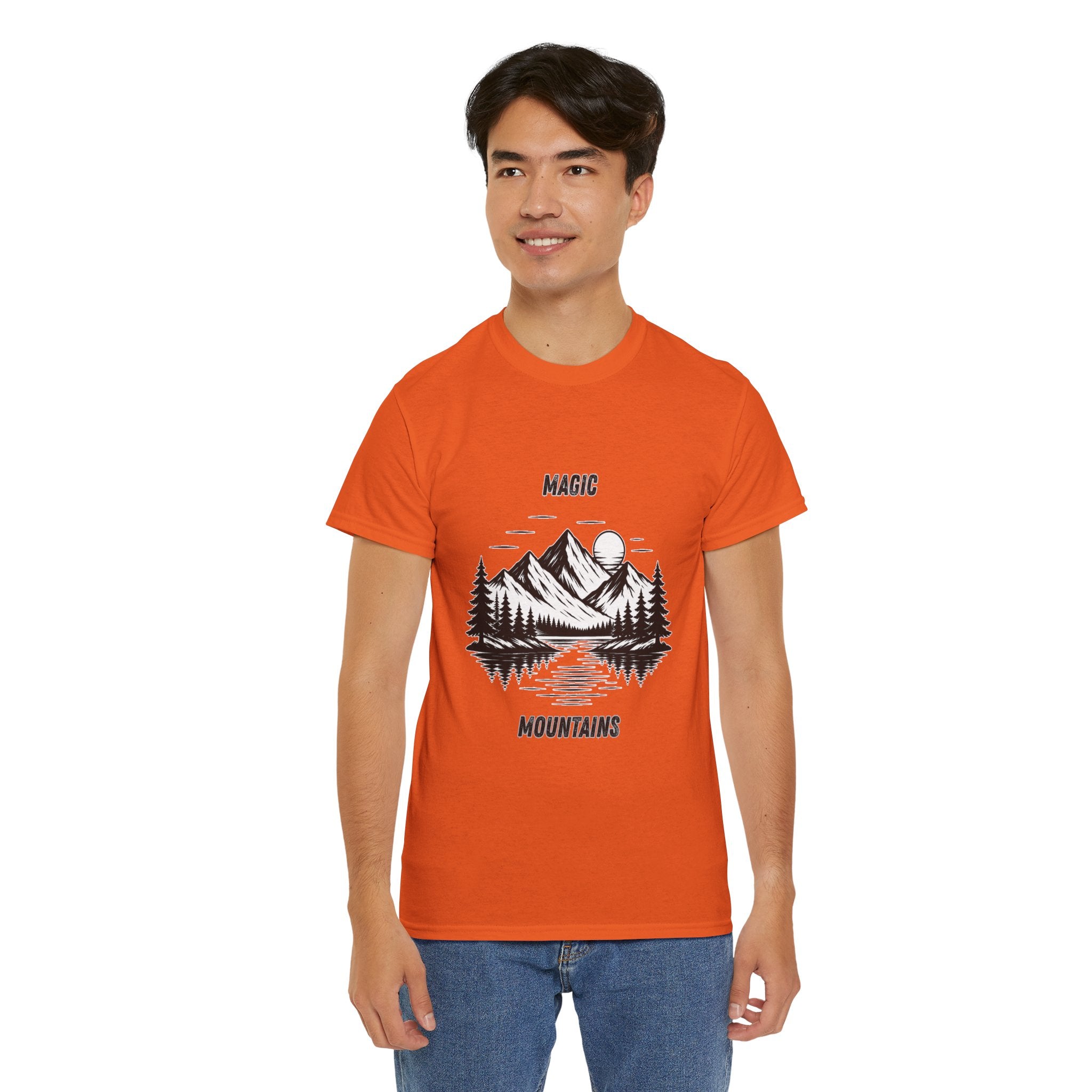 Magic Mountains T Shirt – Scenic Mountain Adventure Hiking & Camping Graphic Tee