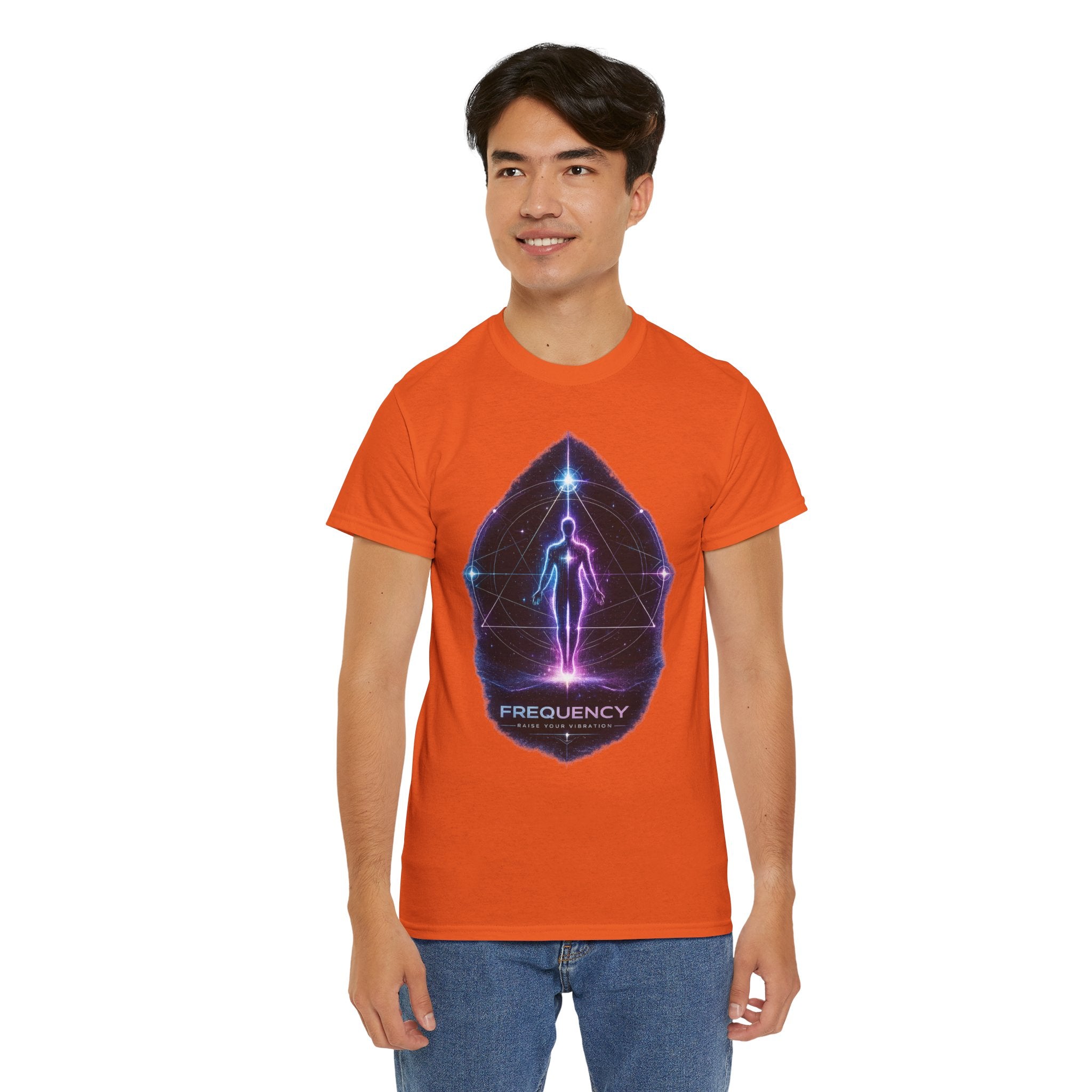 Frequency Vibration T Shirt – Spiritual Awakening Cosmic Energy Graphic Shirt