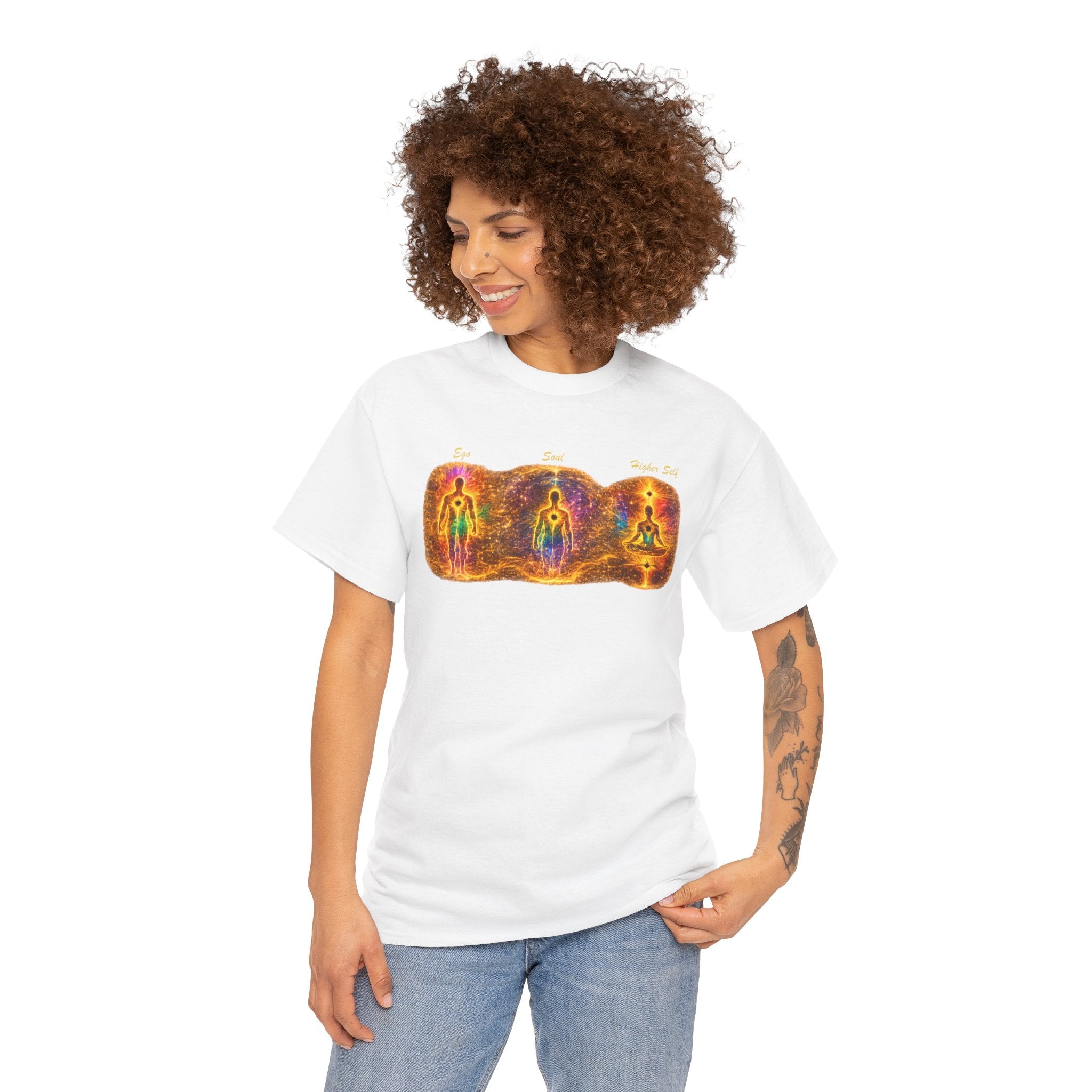 Ego Soul Higher Self Chakra Alignment T Shirt – Spiritual Energy Meditation Graphic Tee