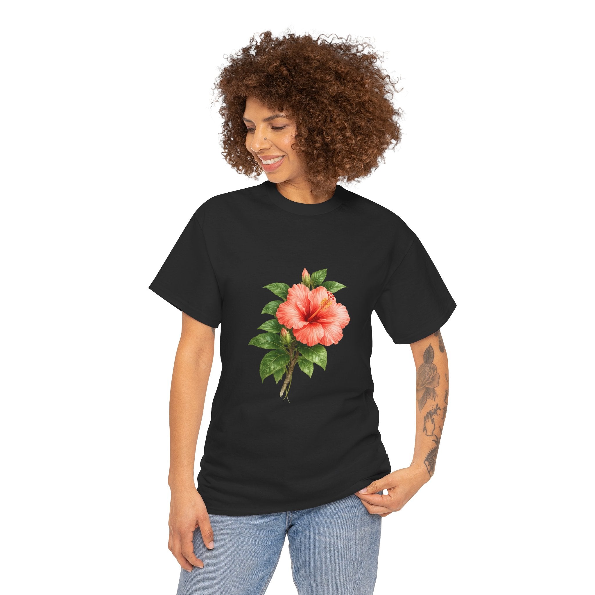 Hibiscus Flower T-Shirt – Tropical Floral Graphic Tee for Summer & Beach Style