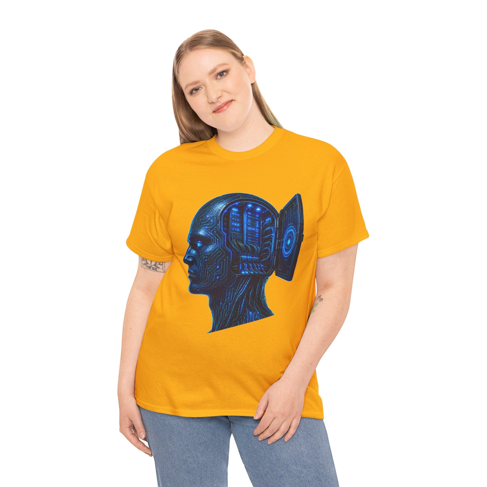 Mainframe Mind Cyberpunk Graphic T-Shirt | WildOrbit