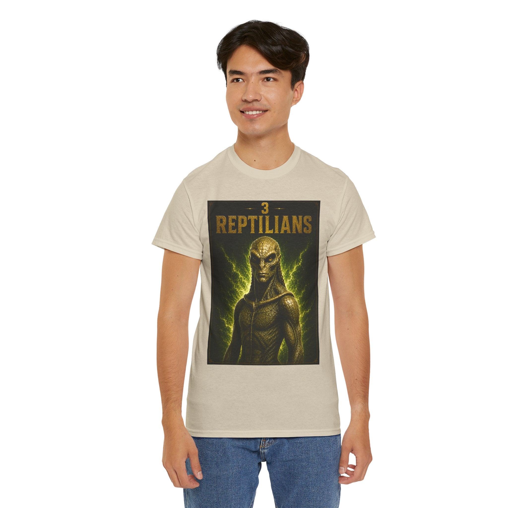Reptilian Alien T-Shirt – Ancient Aliens Sci-Fi UFO Graphic Tee for Men & Women