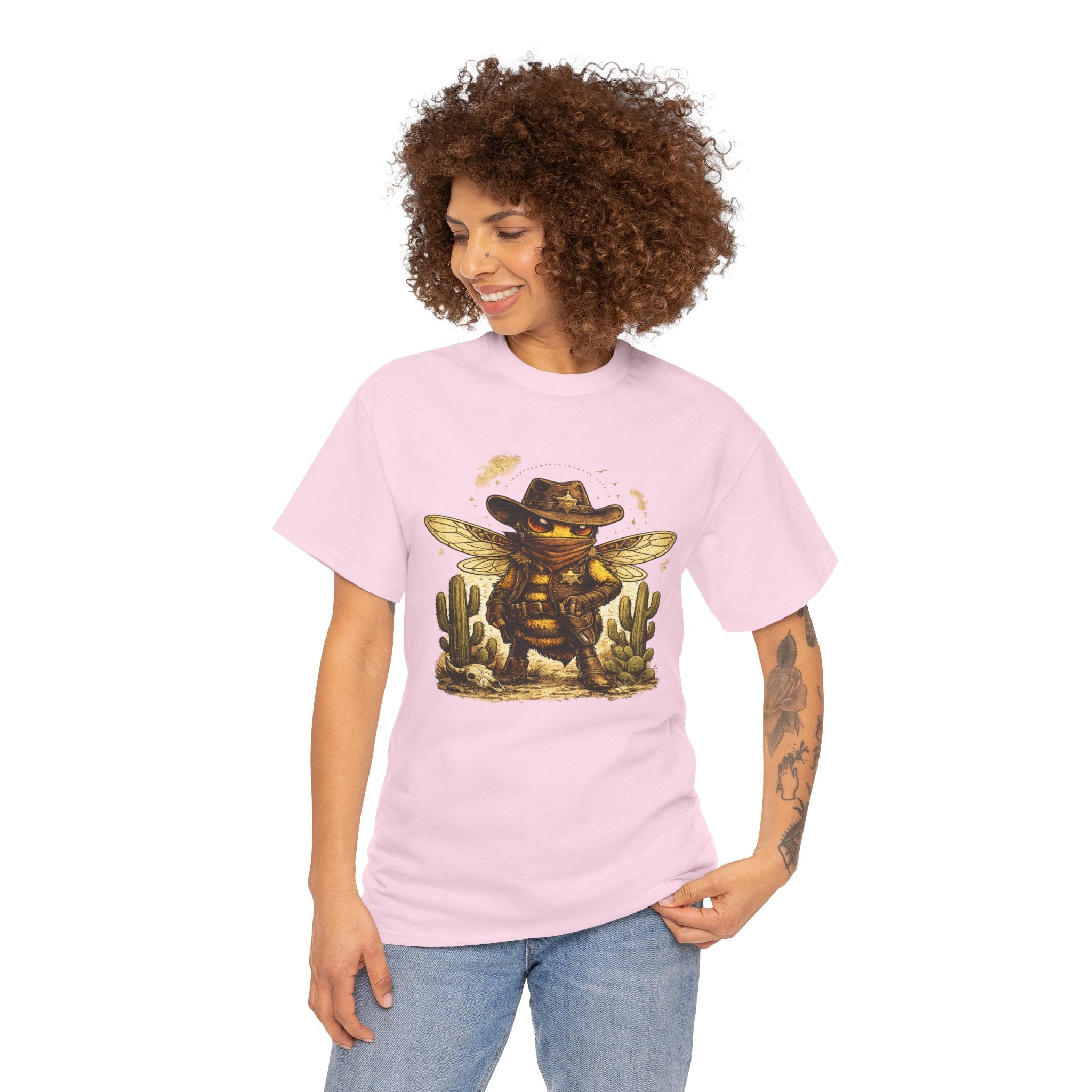 Cowboy Bee T Shirt – Western Desert Bumblebee Graphic Tee