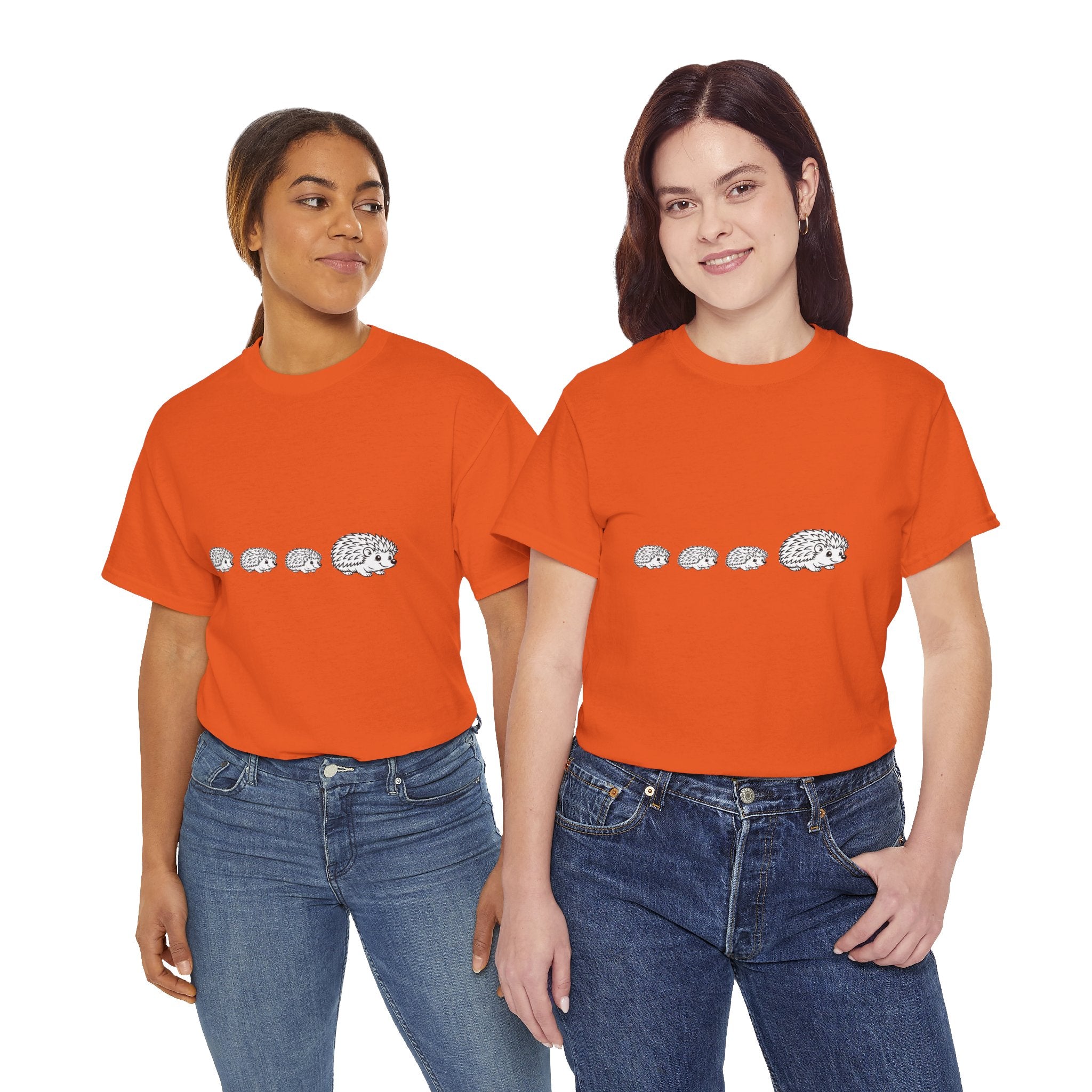 Cute Hedgehog Train T Shirt – Funny Growing Hedgehog Graphic Tee for Animal Lovers