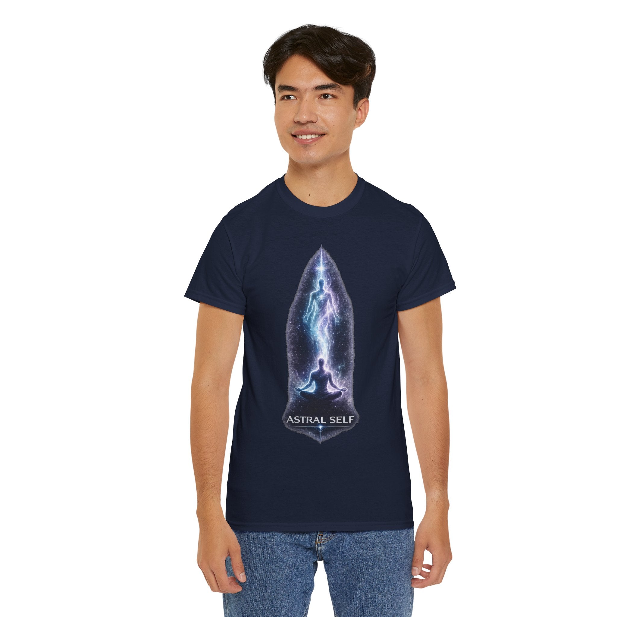 Astral Self Meditation T Shirt – Spiritual Astral Projection Cosmic Graphic Tee