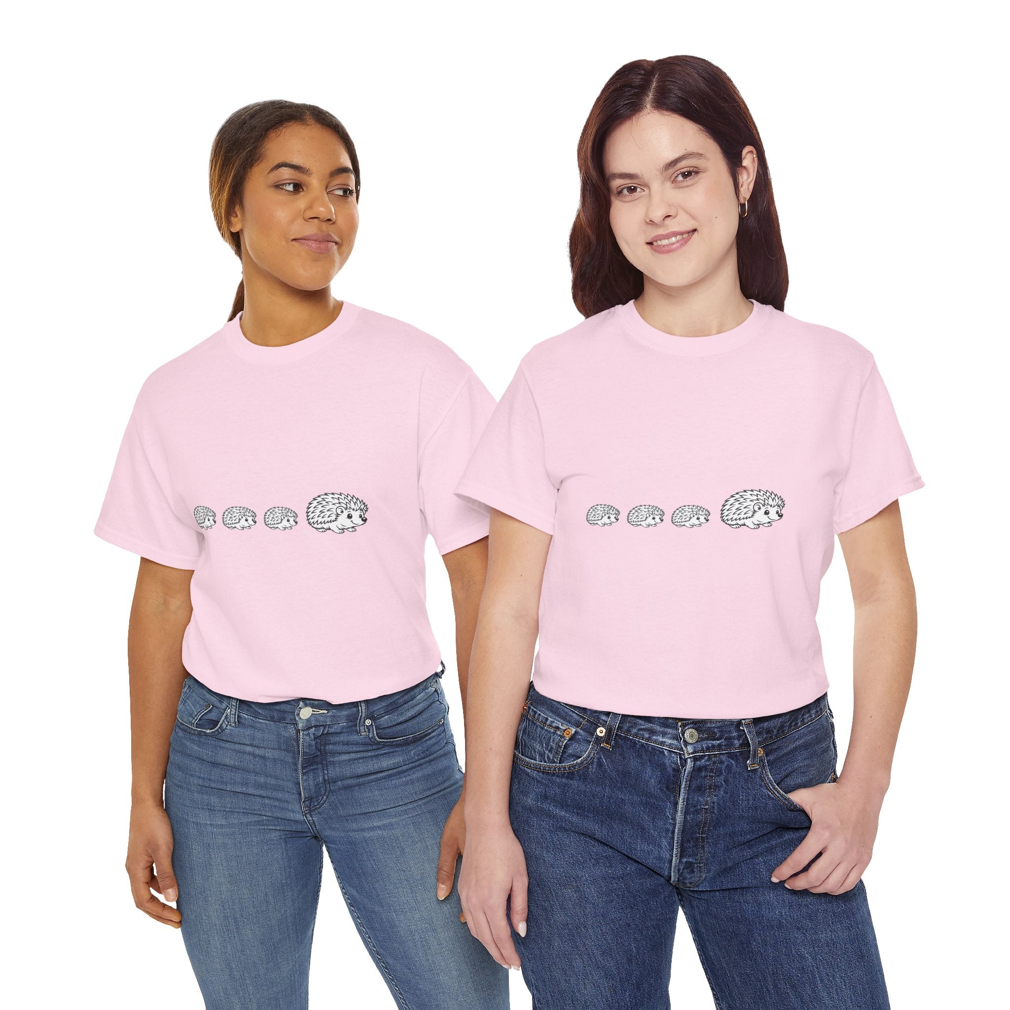 Cute Hedgehog Train T Shirt – Funny Growing Hedgehog Graphic Tee for Animal Lovers