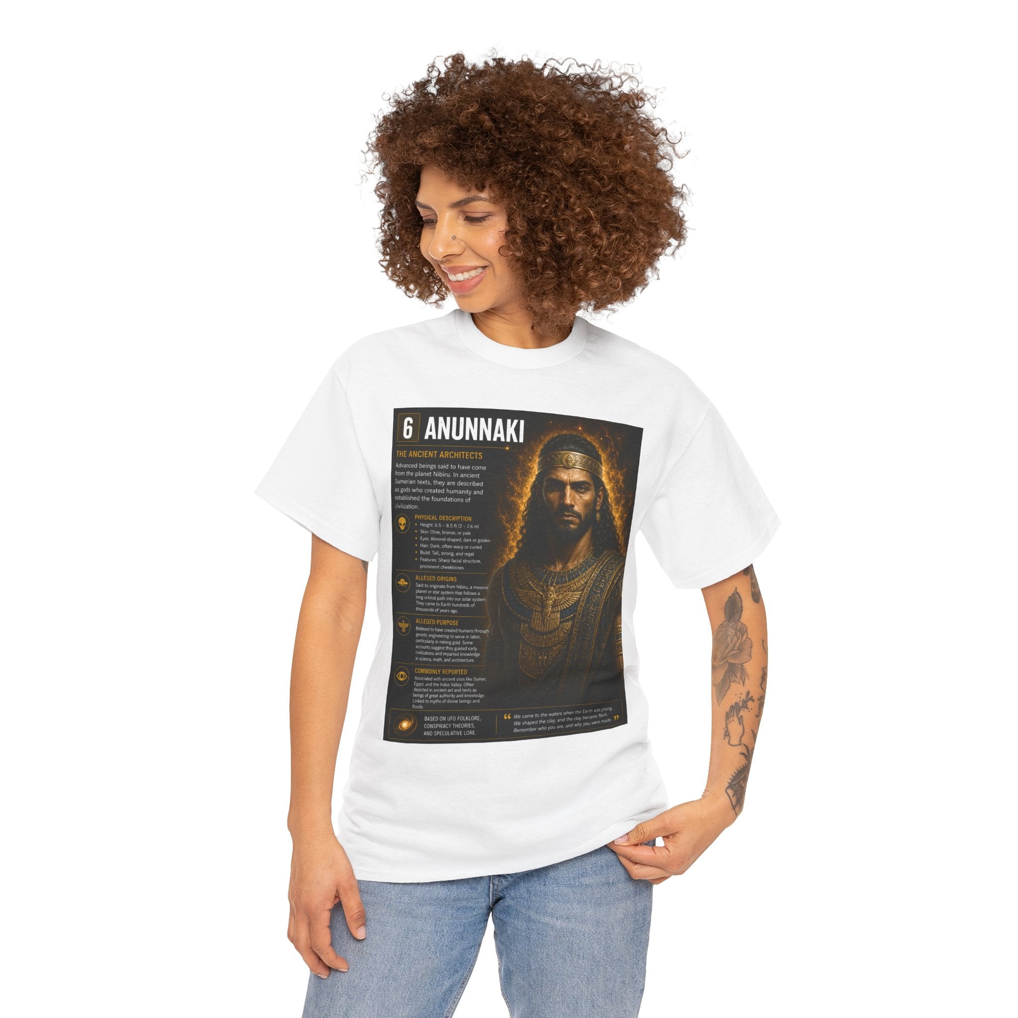 Anunnaki Alien T-Shirt – Ancient Aliens Informational Sci-Fi Graphic Tee for UFO Fans