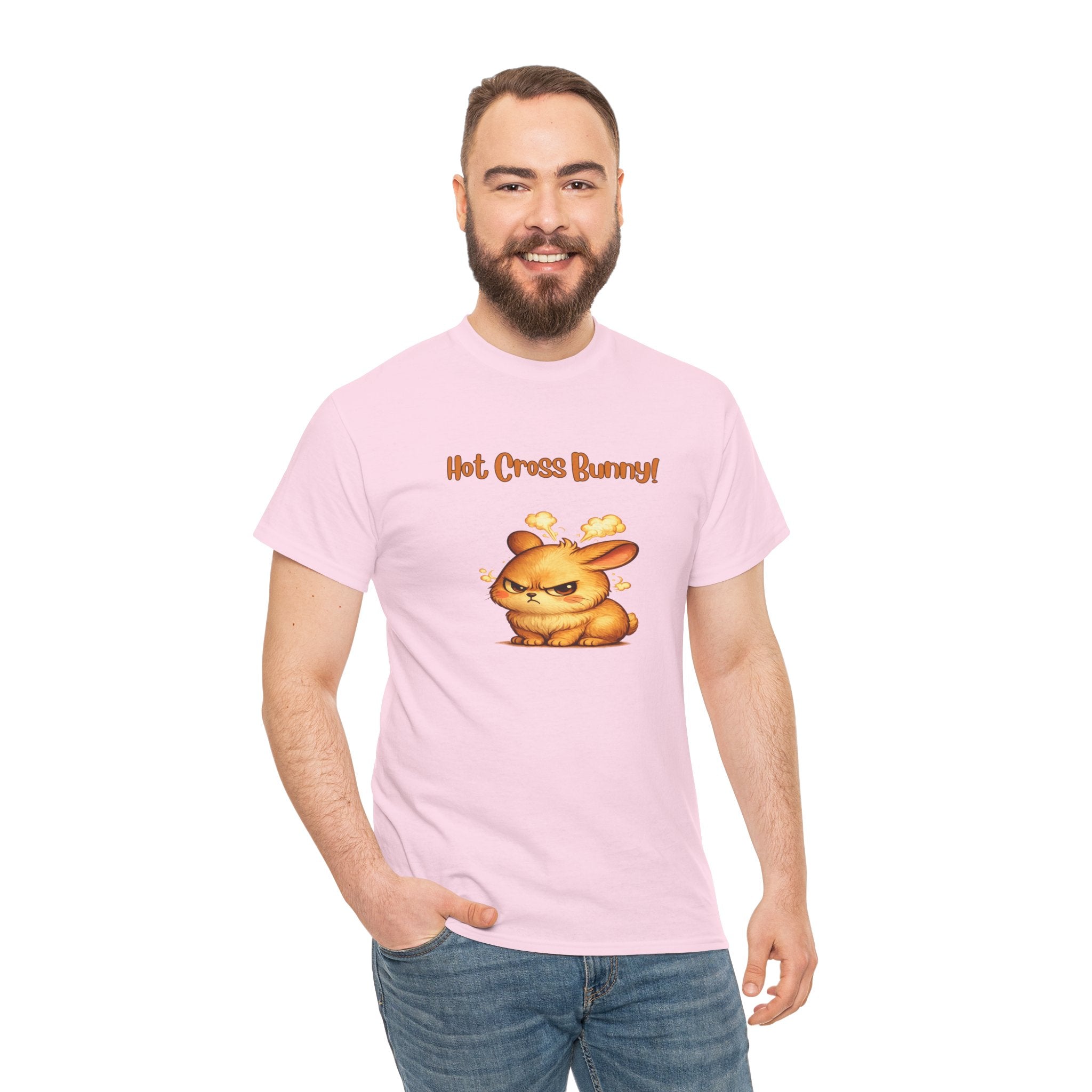 Hot Cross Bunny T Shirt – Funny Angry Bunny Easter Graphic Tee