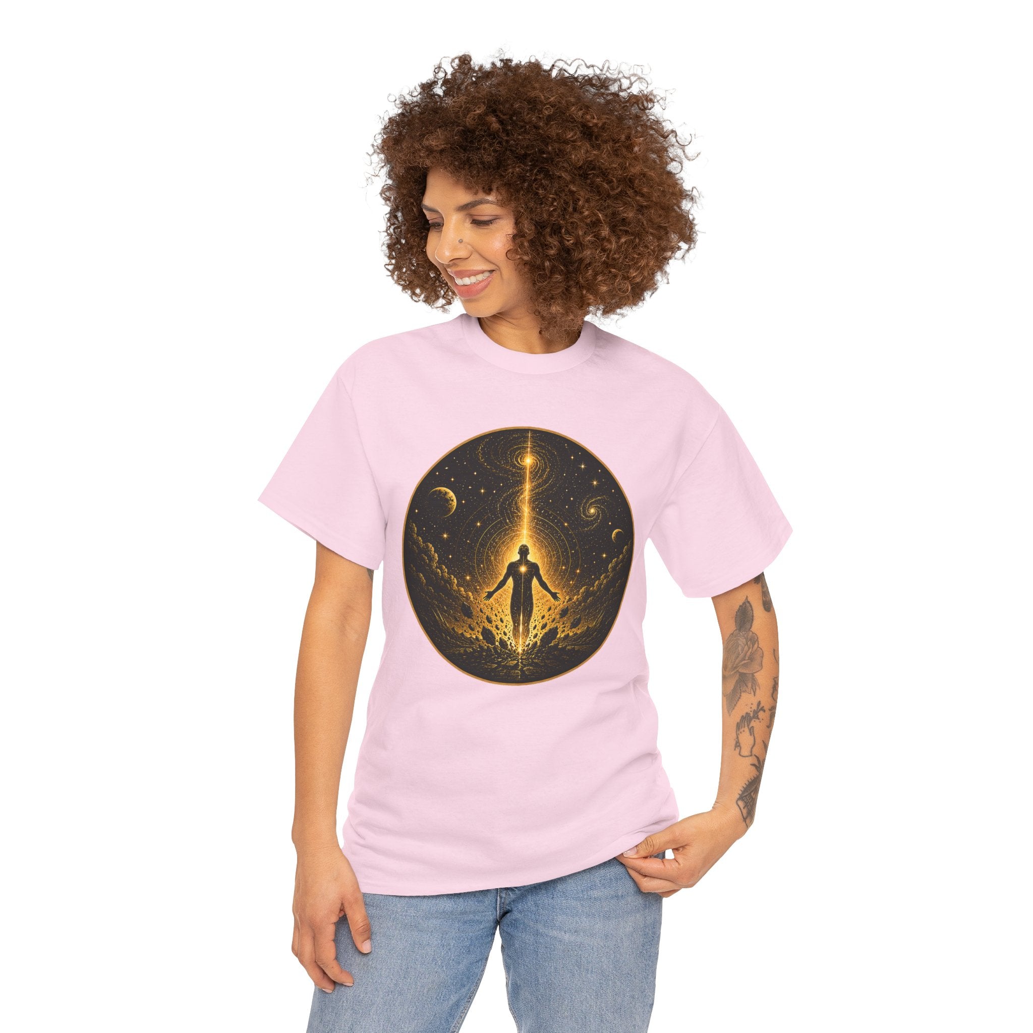 The Awakening Illustrated T-Shirt – Cosmic Ascension Graphic Tee