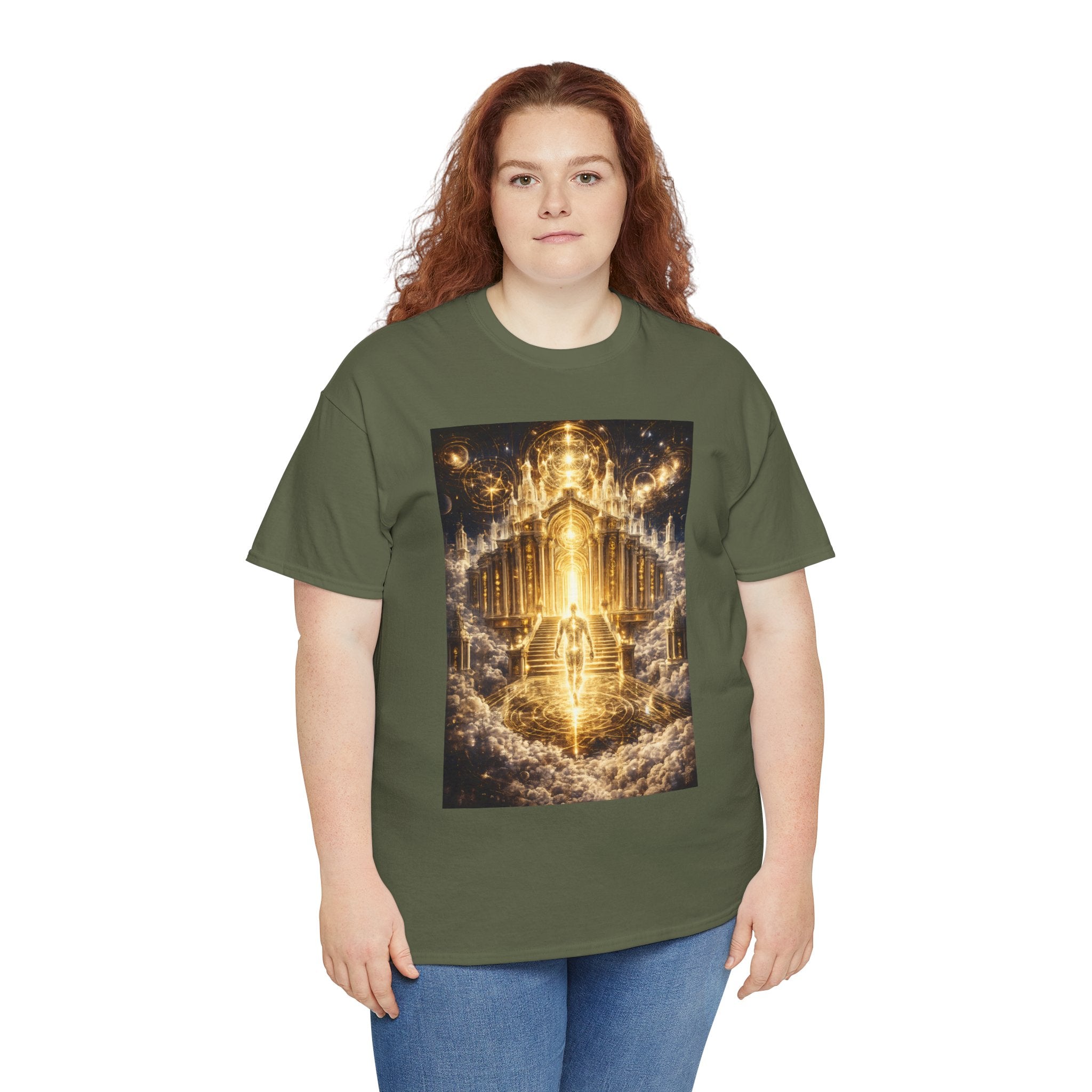 Temple of Consciousness T Shirt – Celestial Spiritual Stairway Graphic Tee