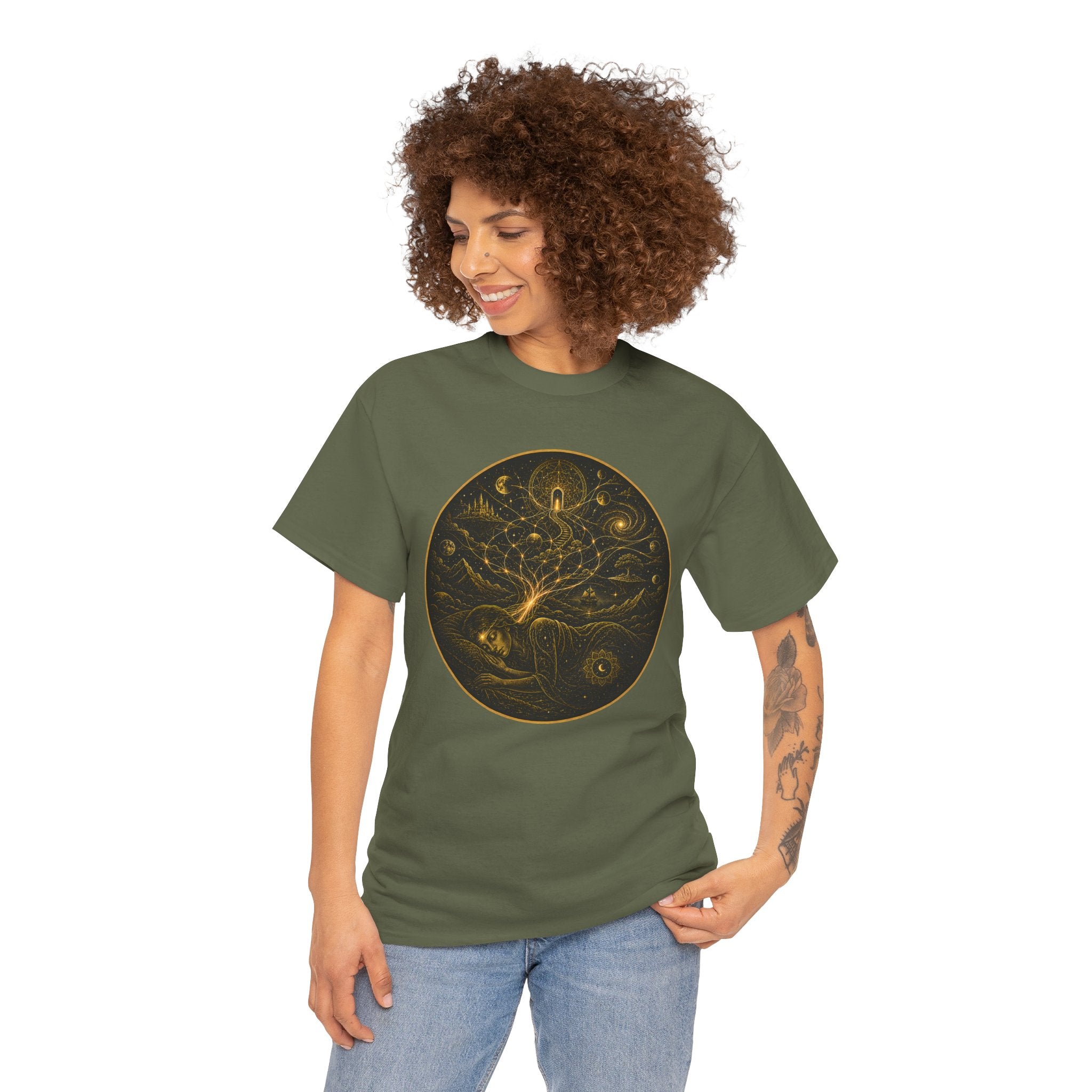 Dreamweaver Illustrated T-Shirt – Mystical Dreamscape Graphic Tee