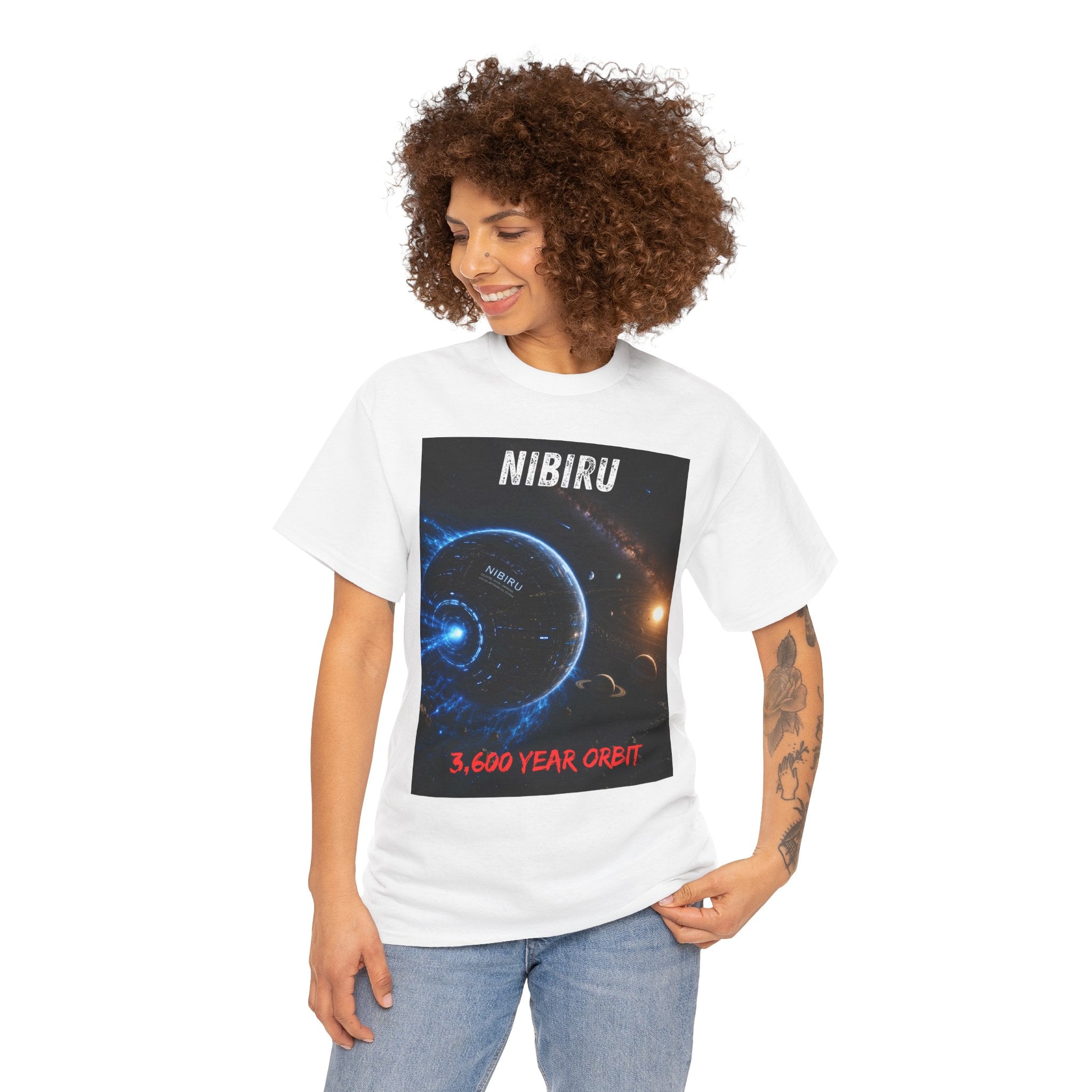 Nibiru 3,600 Year Orbit T Shirt – Ancient Alien Sci Fi Planet Graphic Tee